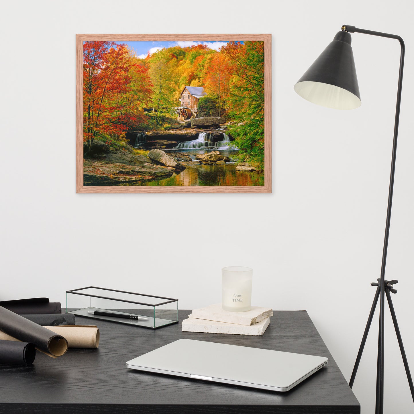 Scenic Nature View Framed Poster Wall Art (Horizontal Model 0011)