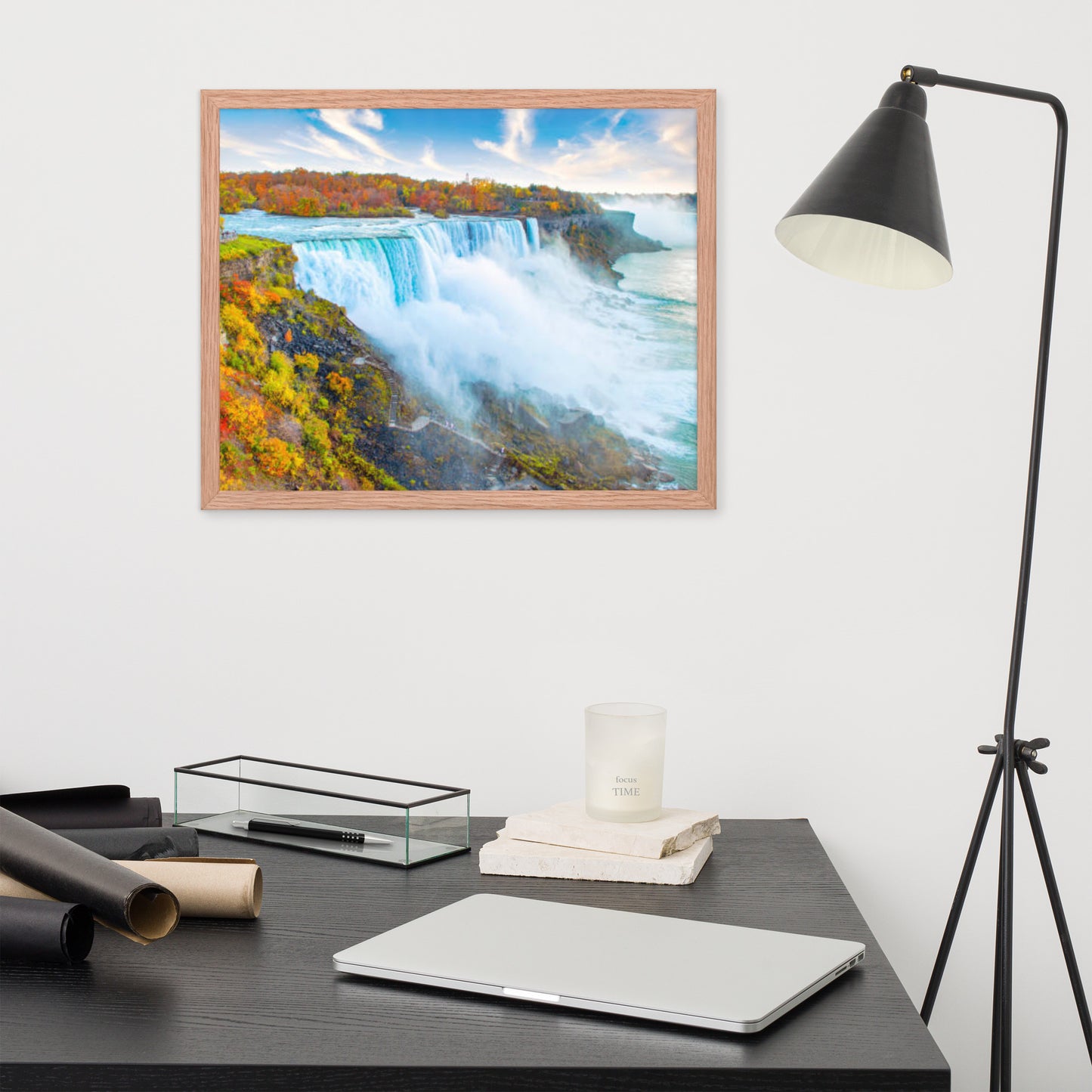 Scenic Nature View Framed Poster Wall Art (Horizontal Model 0012)