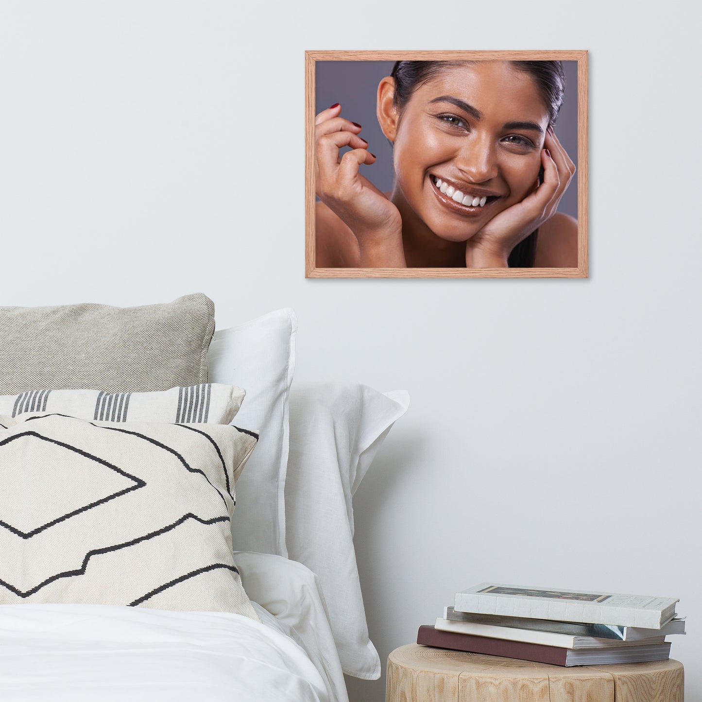 Smiles + Laughter = Priceless. Framed Poster Wall Art (Horizontal Model 0013)