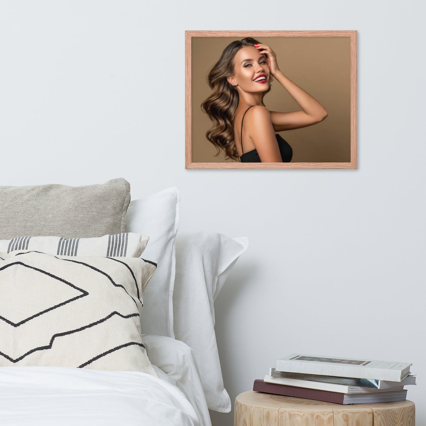 Smiles + Laughter = Priceless. Framed Poster Wall Art (Horizontal Model 0019)