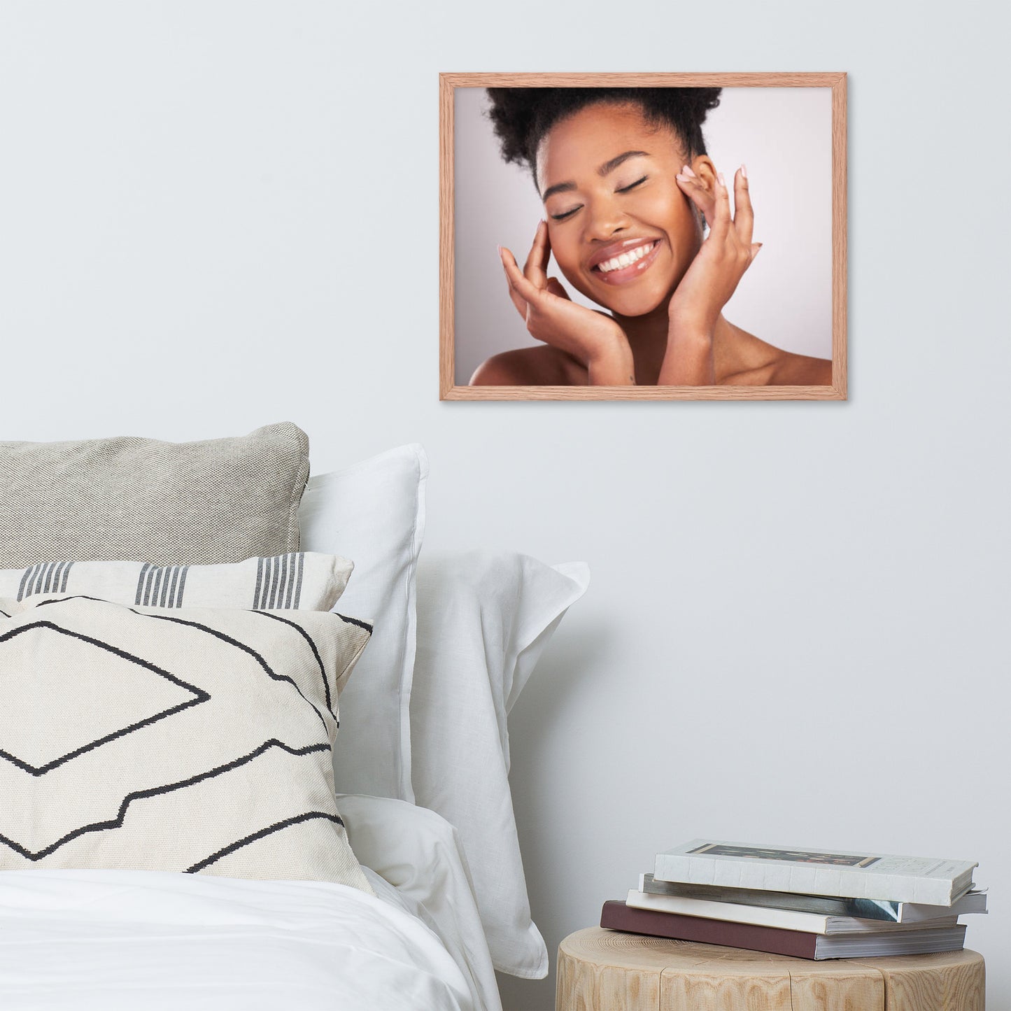 Smiles + Laughter = Priceless. Framed Poster Wall Art (Horizontal Model 0022)