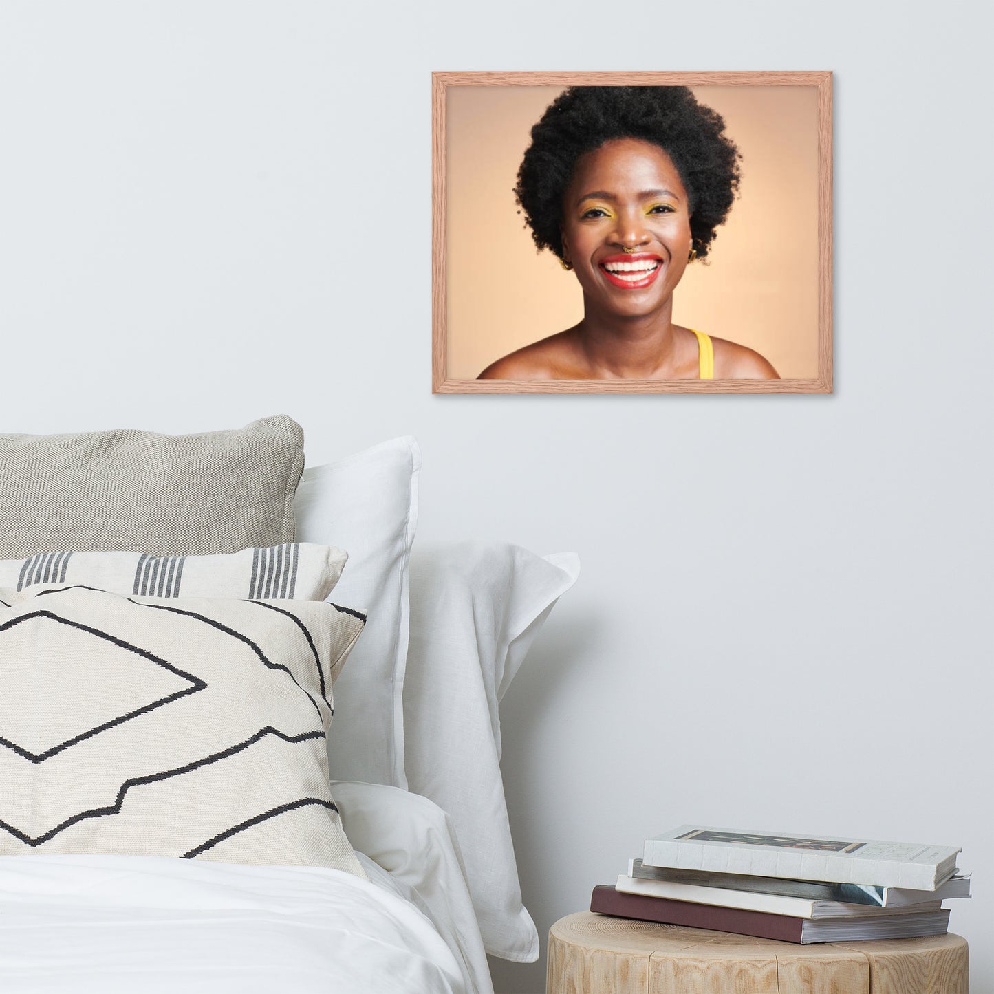 Smiles + Laughter = Priceless. Framed Poster Wall Art (Horizontal Model 0025)