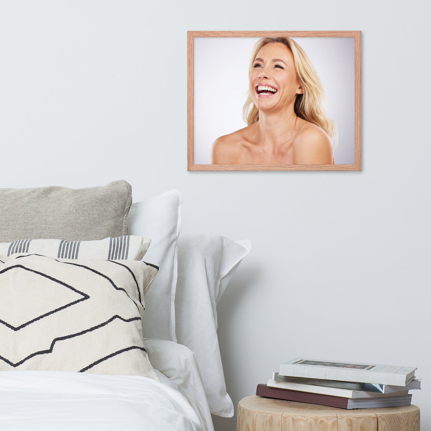 Smiles + Laughter = Priceless. Framed Poster Wall Art (Horizontal Model 0033)