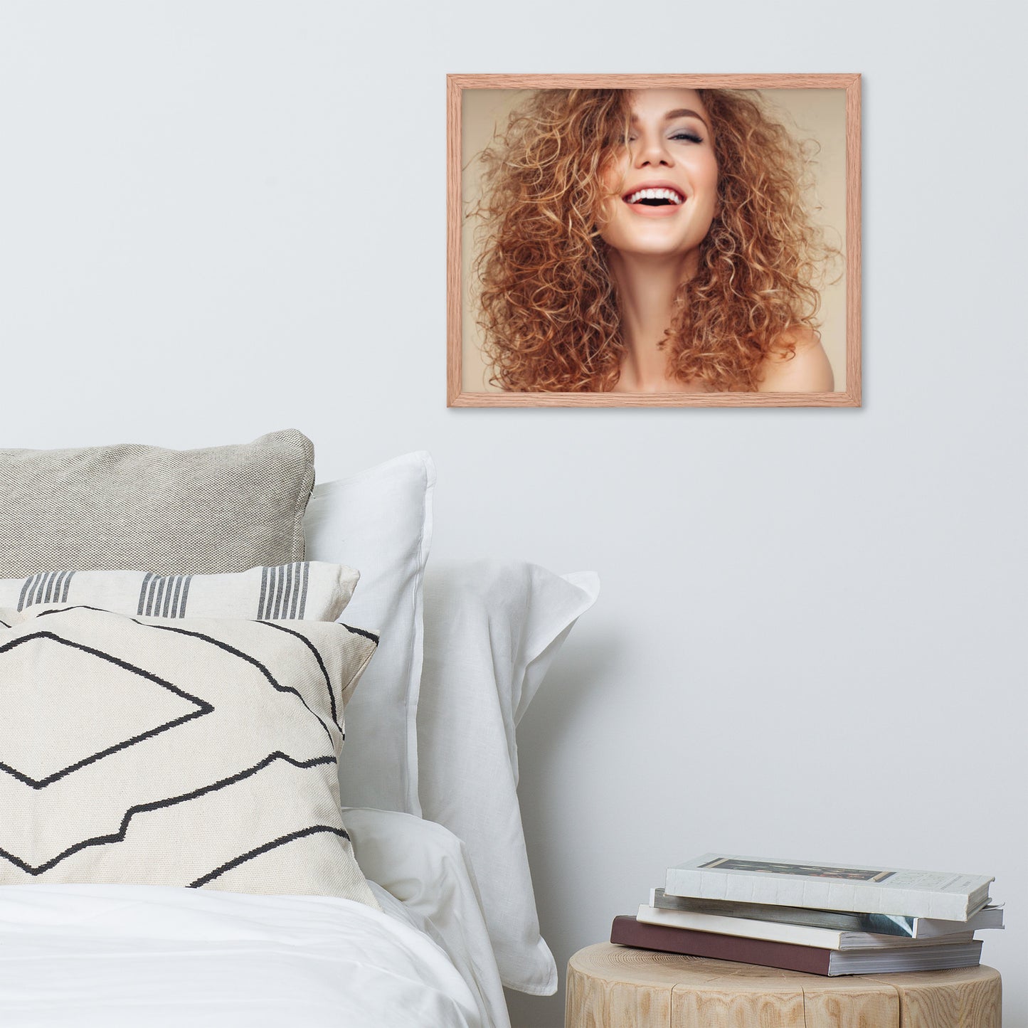 Smiles + Laughter = Priceless. Framed Poster Wall Art (Horizontal Model 0034)