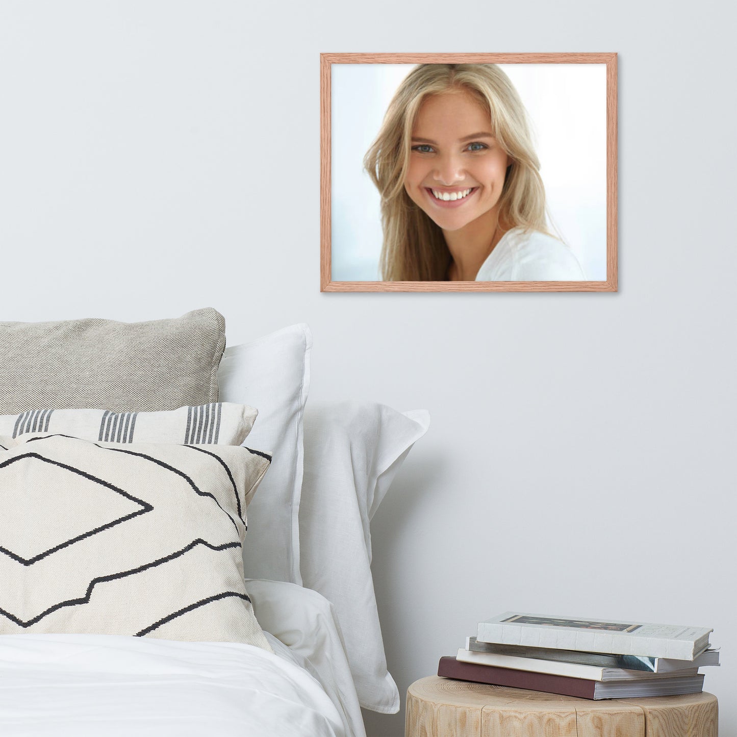 Smiles + Laughter = Priceless. Framed Poster Wall Art (Horizontal Model 0037)