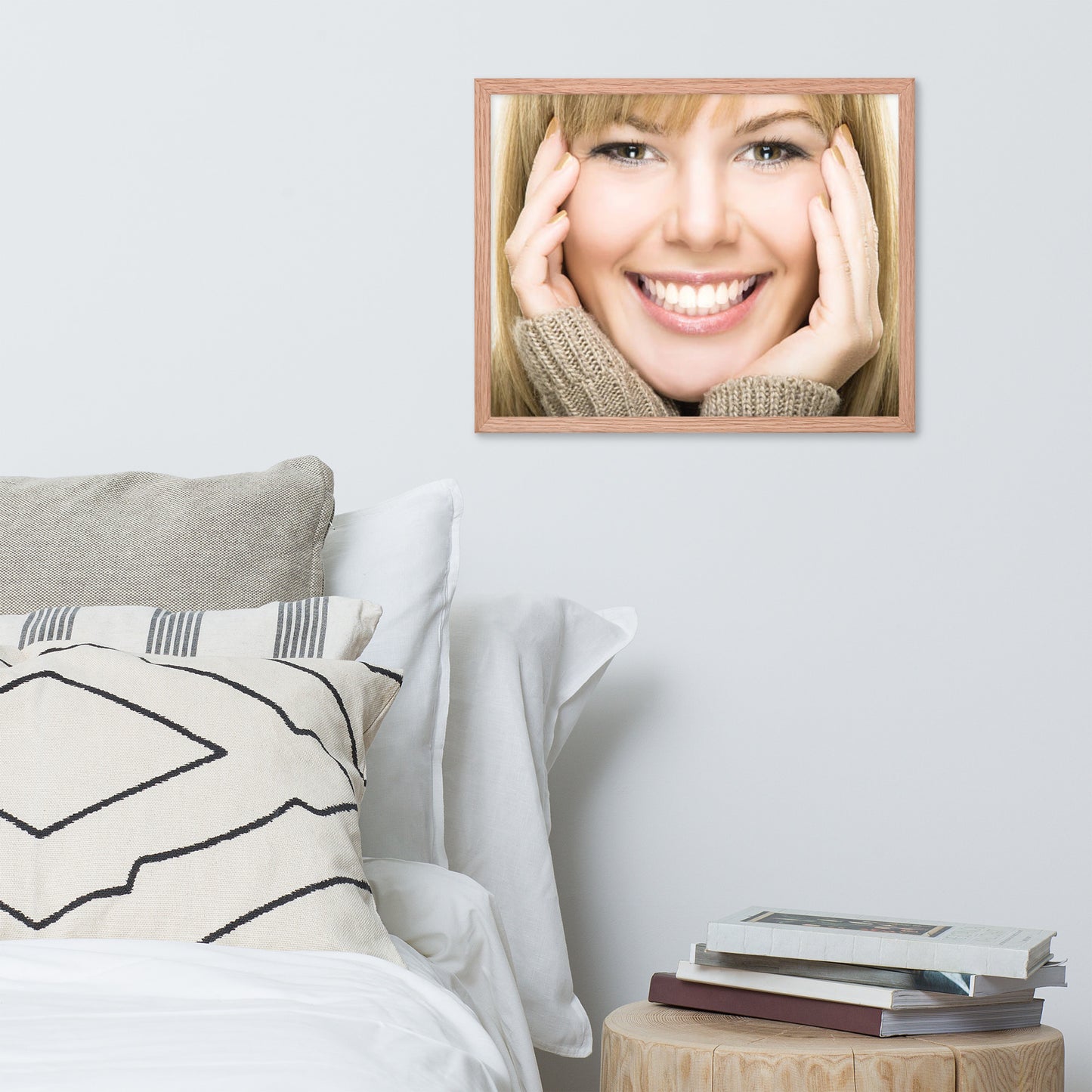 Smiles + Laughter = Priceless. Framed Poster Wall Art (Horizontal Model 0038)