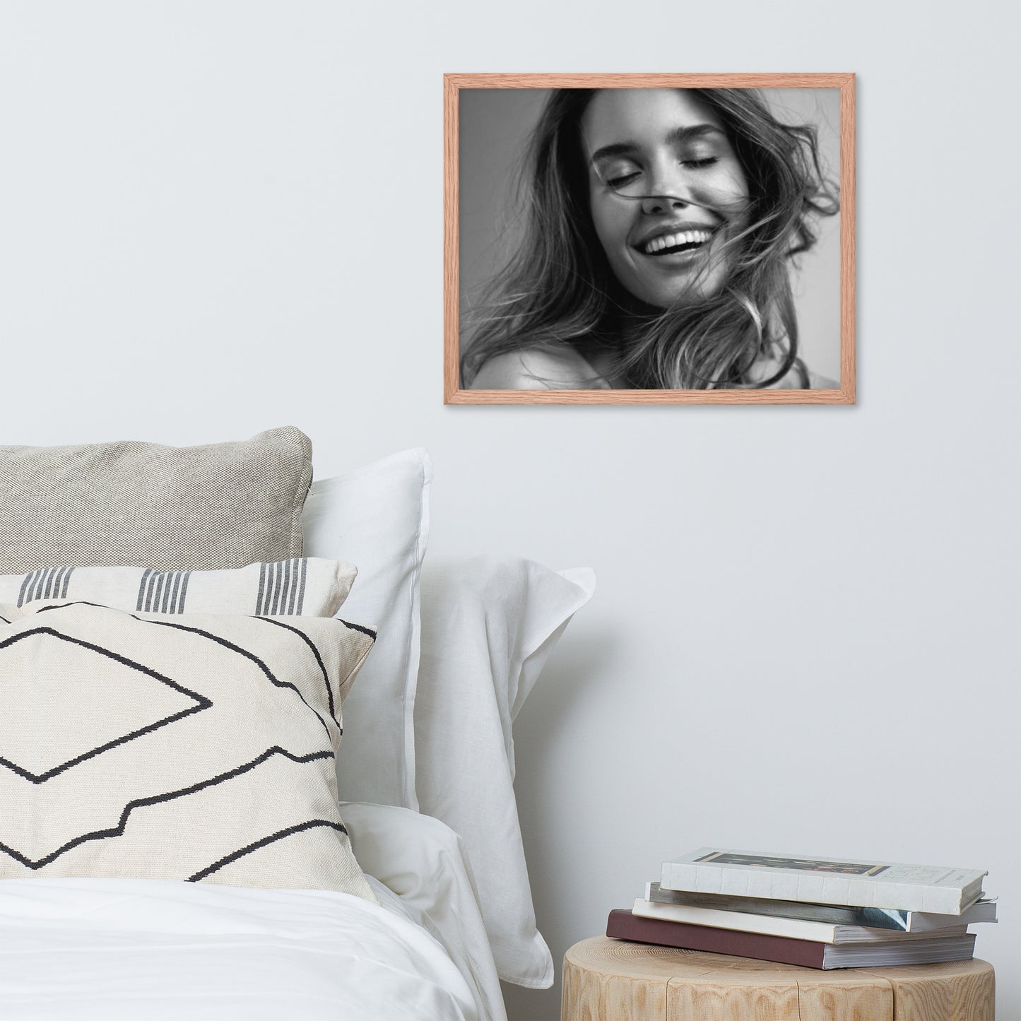 Smiles + Laughter = Priceless. Framed Poster Wall Art (Horizontal Model 0046)