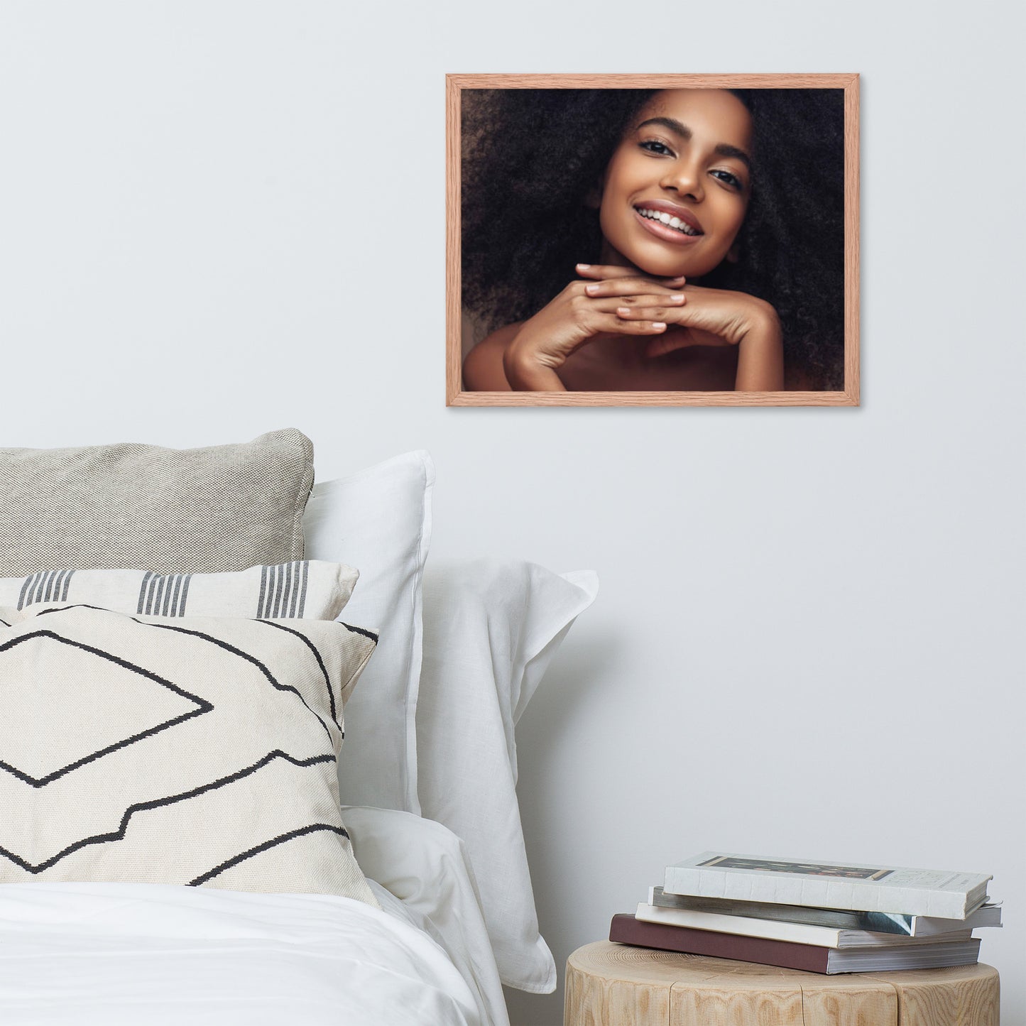 Smiles + Laughter = Priceless. Framed Poster Wall Art (Horizontal Model 0060)