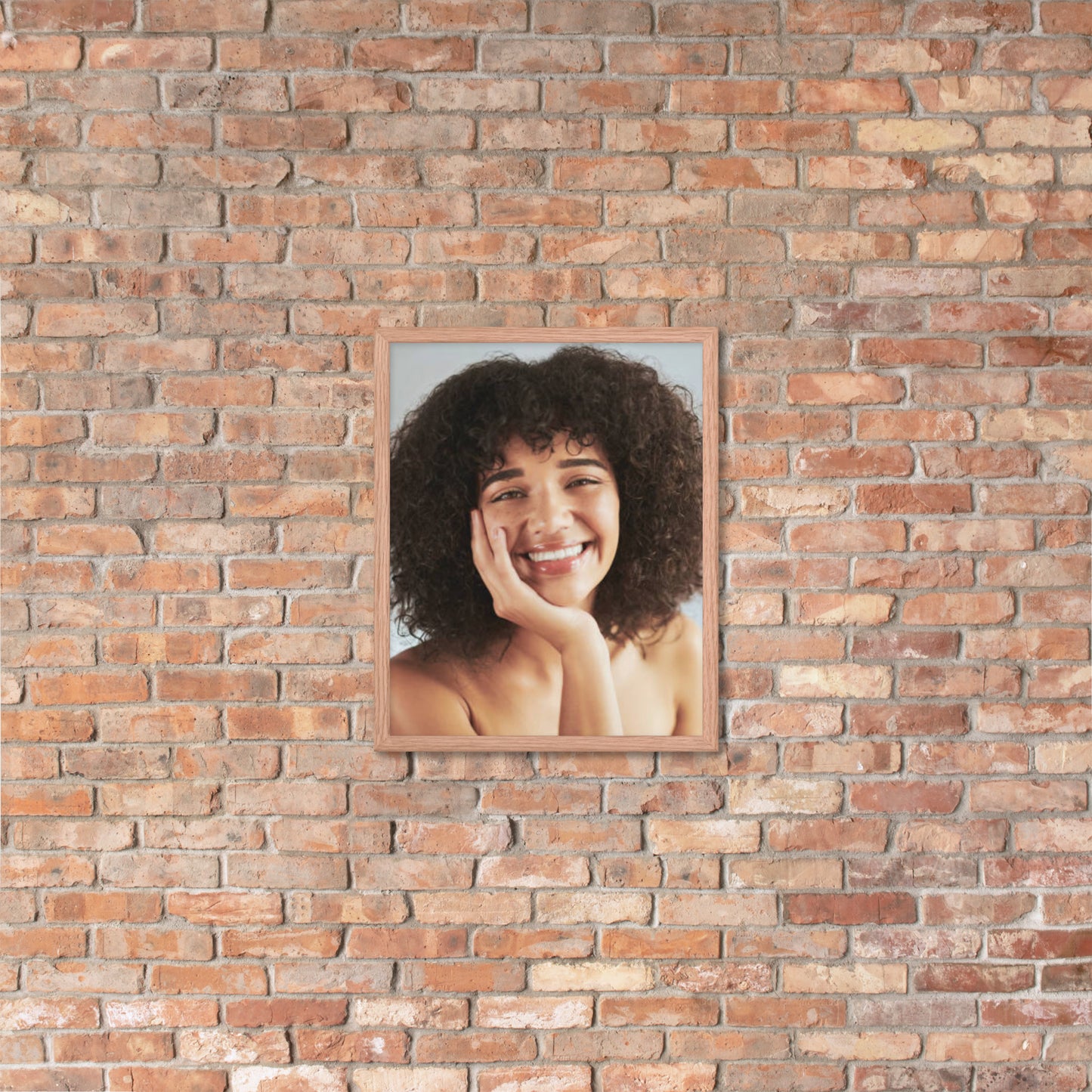 Framed Poster Wall Art Vertical: Priceless Smiles and Laughter (Print Model 0035)