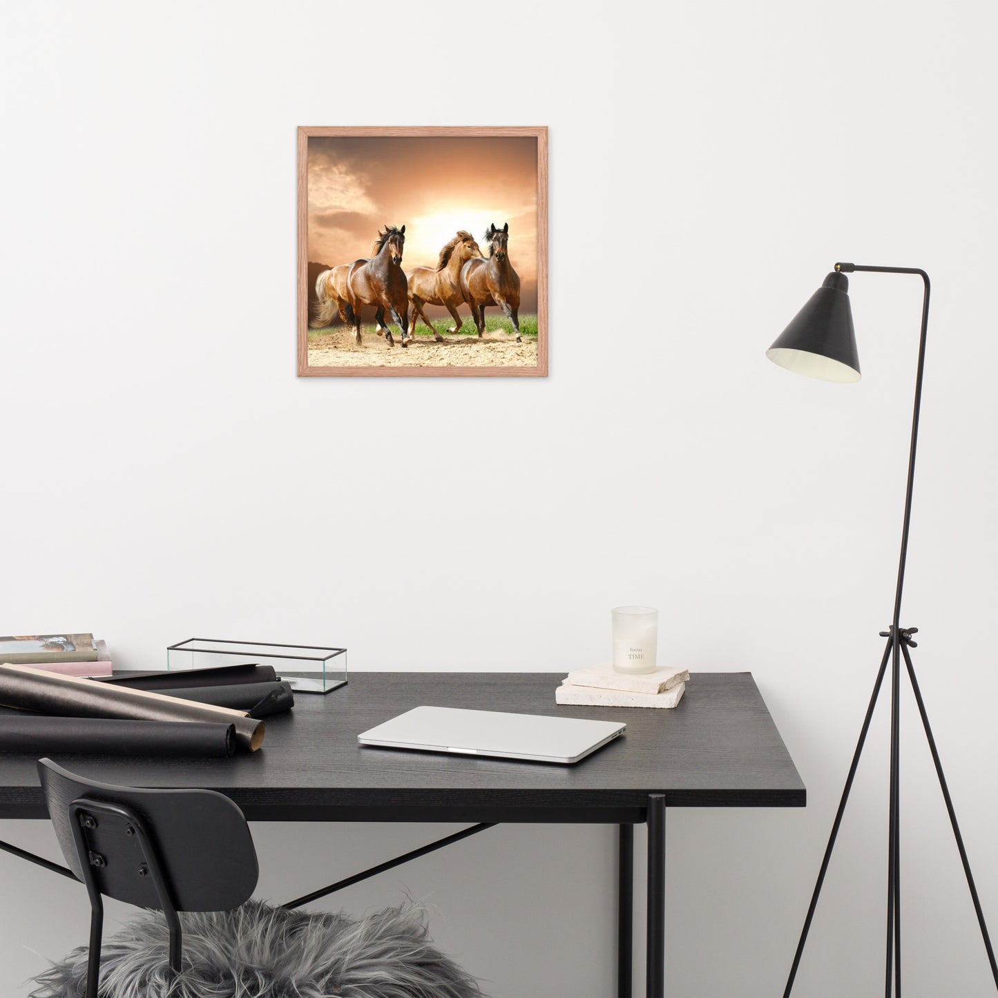 Framed Poster (Horse Wall Art Horizontal - Model 008)