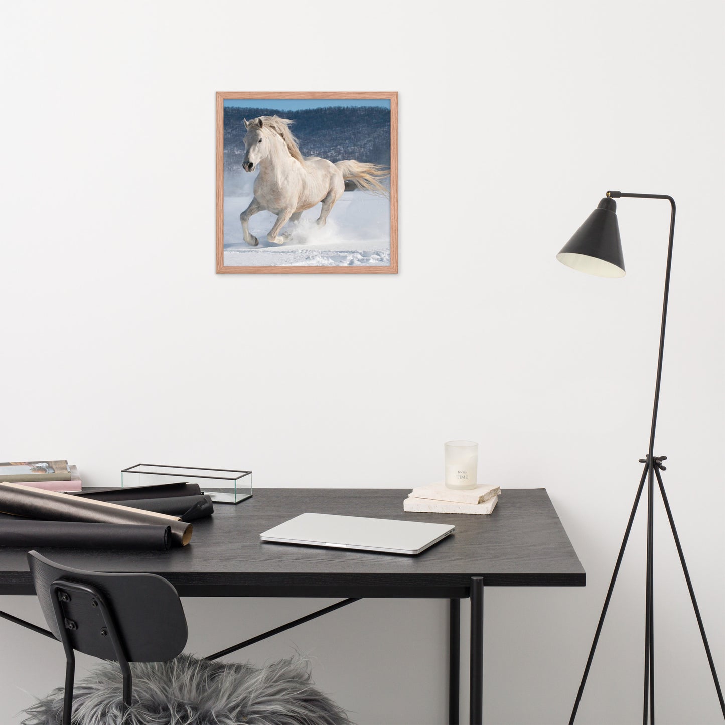 Framed Poster (Horse Wall Art Horizontal - Model 0012)