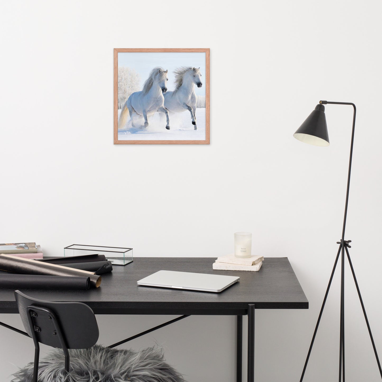 Framed Poster (Horse Wall Art Horizontal - Model 0013)