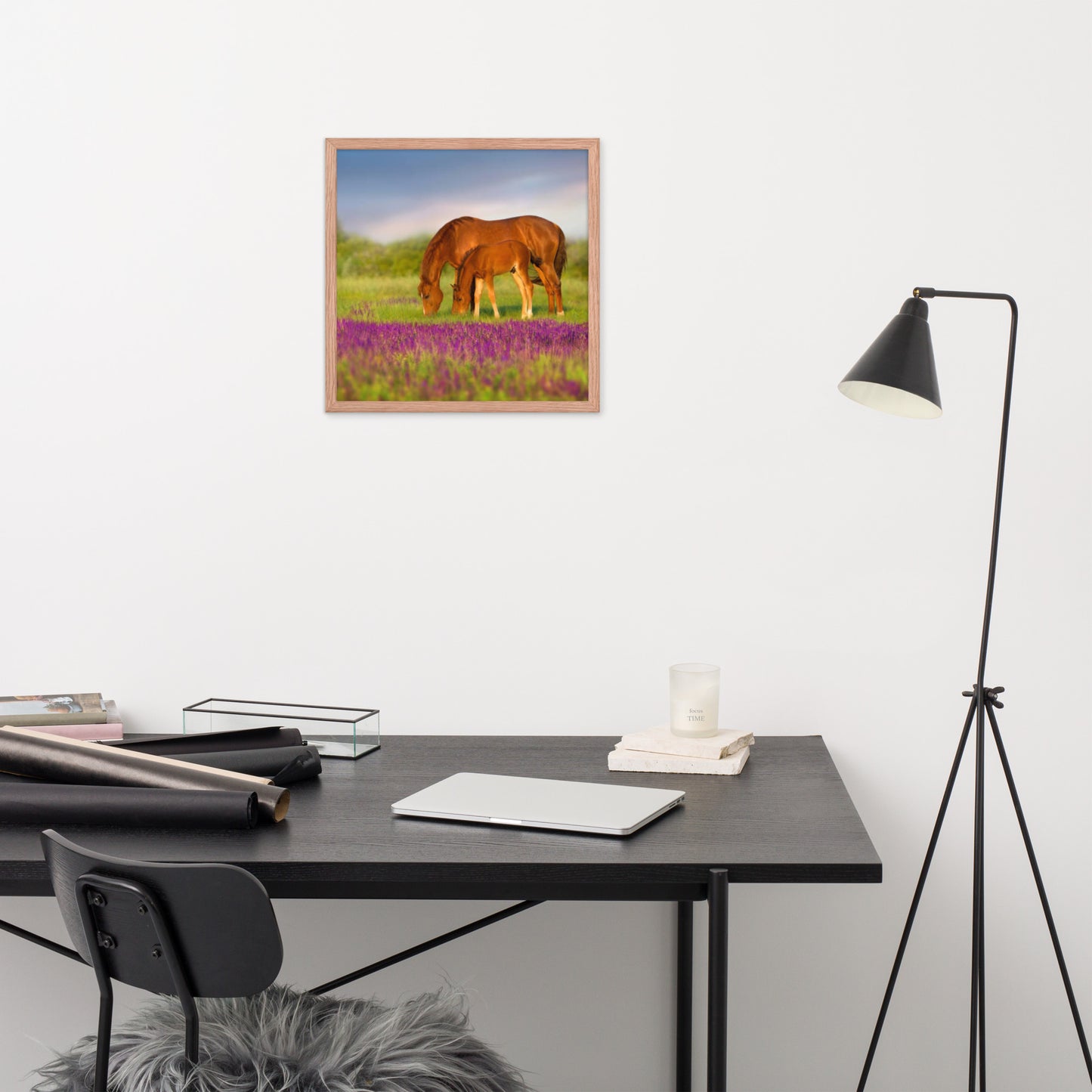 Framed Poster (Horse Wall Art Horizontal - Model 0016)