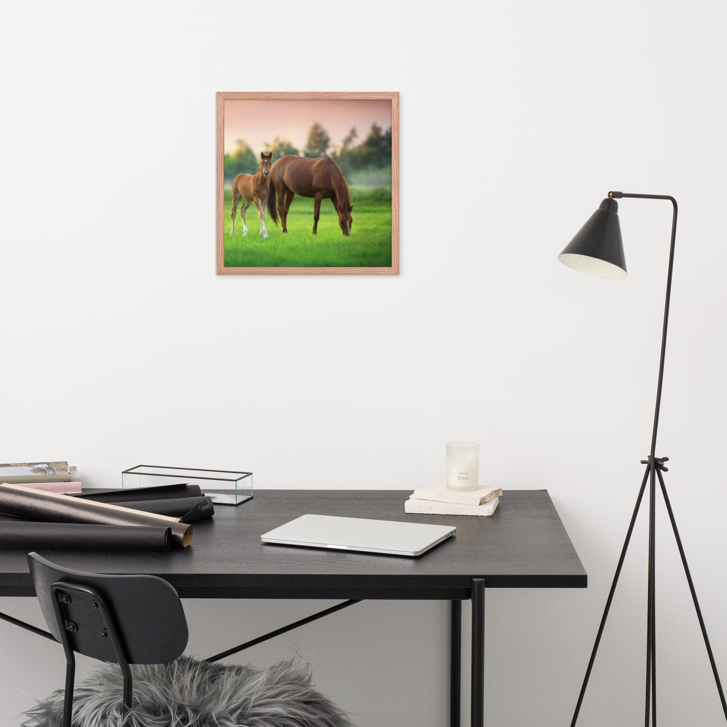 Framed Poster (Horse Wall Art Horizontal - Model 0017)