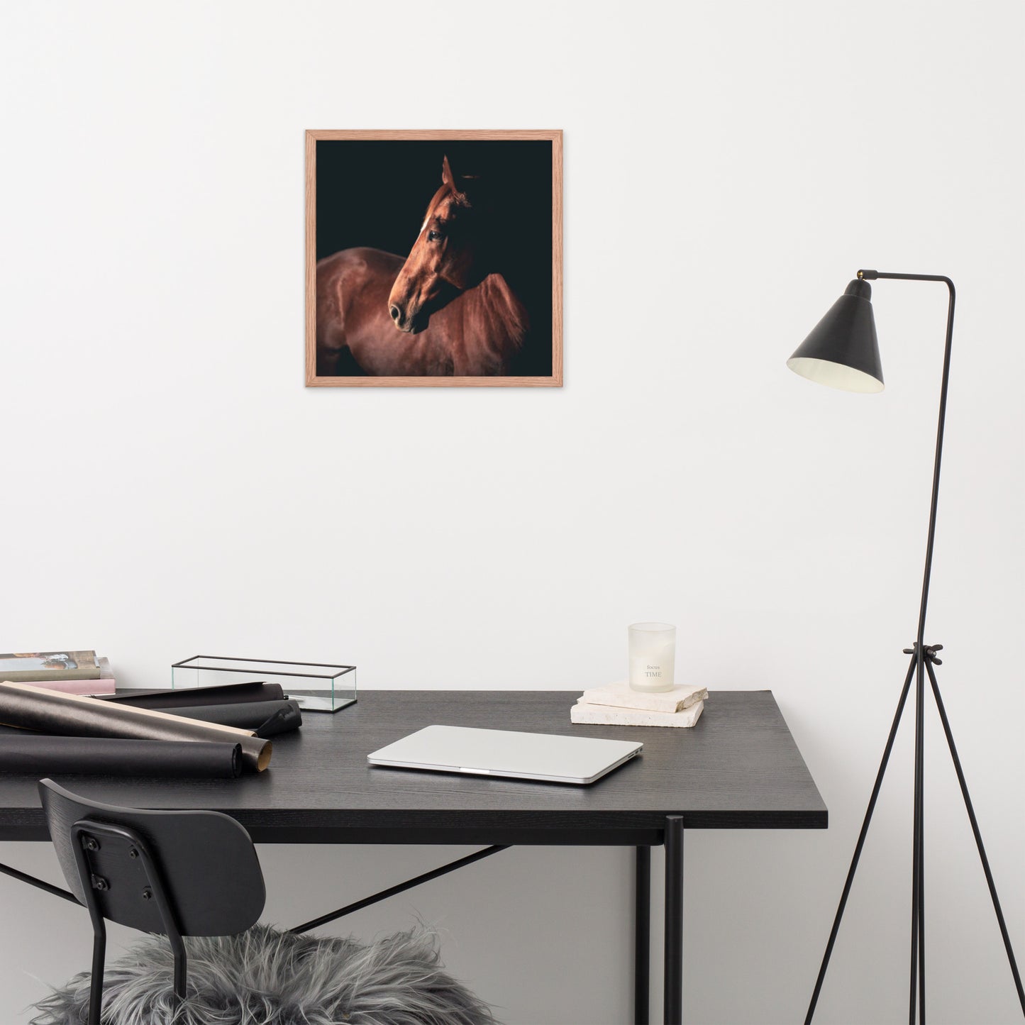 Framed Poster (Horse Wall Art Horizontal - Model 0018)