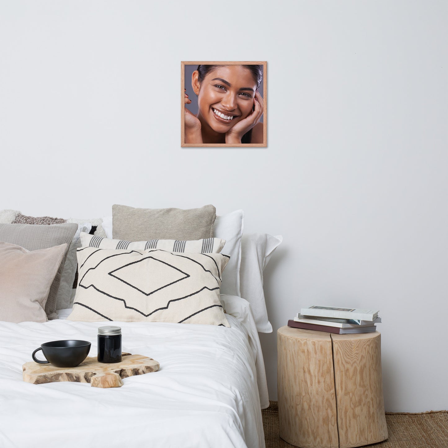 Smiles + Laughter = Priceless. Framed Poster Wall Art (Horizontal Model 0013)