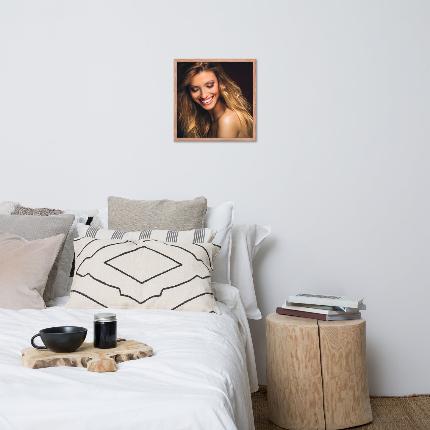 Smiles + Laughter = Priceless. Framed Poster Wall Art (Horizontal Model 0016)