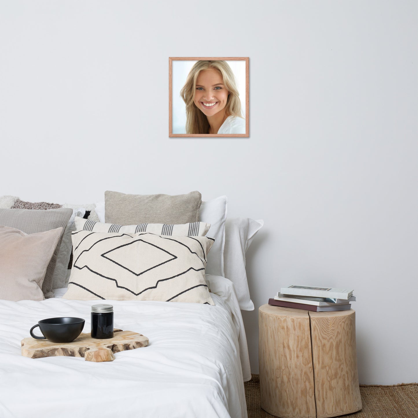 Smiles + Laughter = Priceless. Framed Poster Wall Art (Horizontal Model 0037)