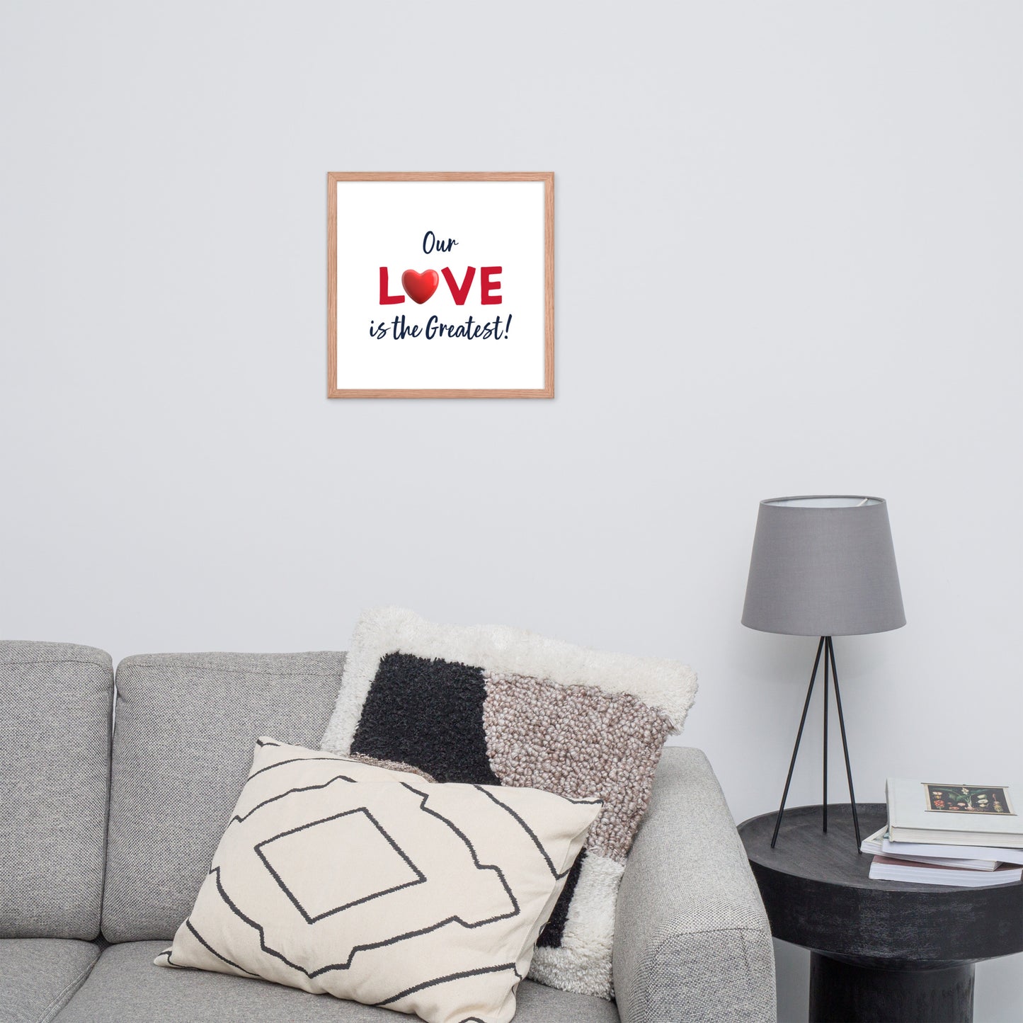 Framed Poster (Our Love is the Greatest! - Love Framed Poster Horizontal Model 006)