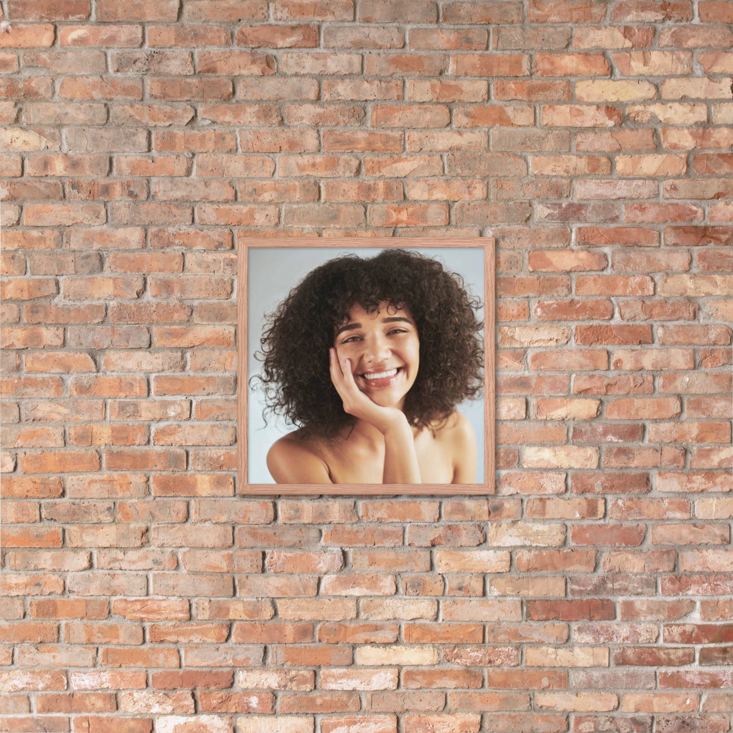 Framed Poster Wall Art Vertical: Priceless Smiles and Laughter (Print Model 0035)