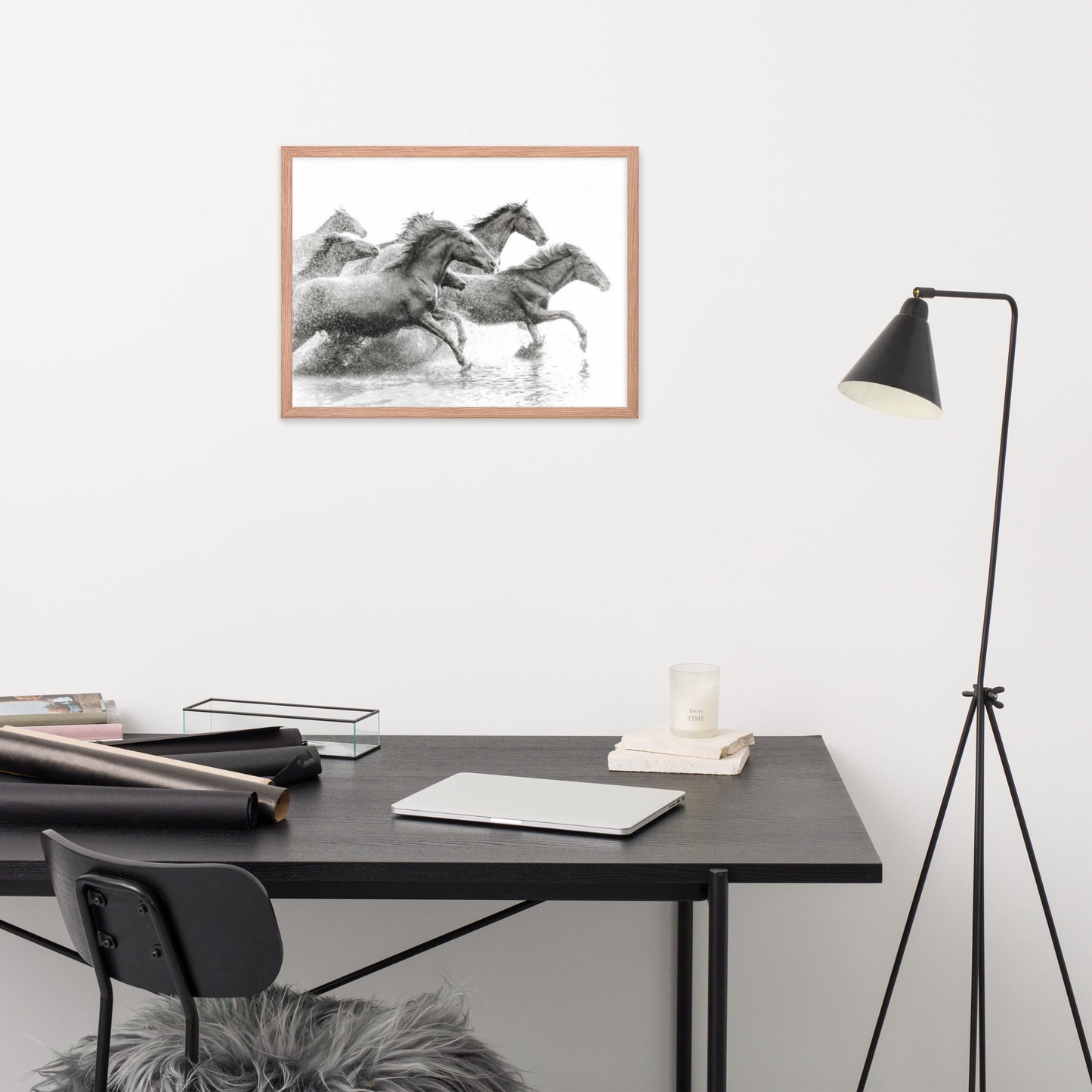 Framed Poster (Horse Wall Art Horizontal - Model 002)