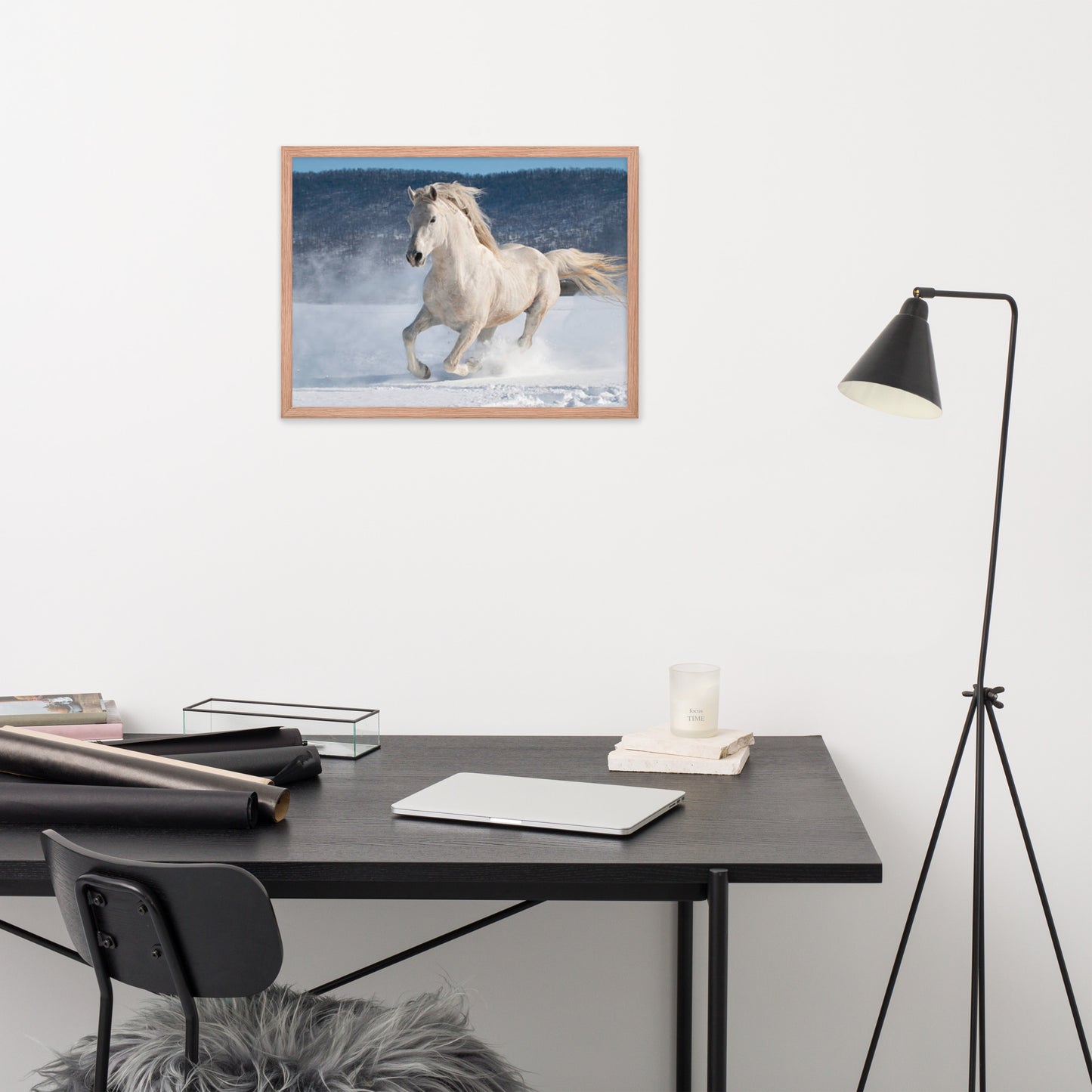 Framed Poster (Horse Wall Art Horizontal - Model 0012)