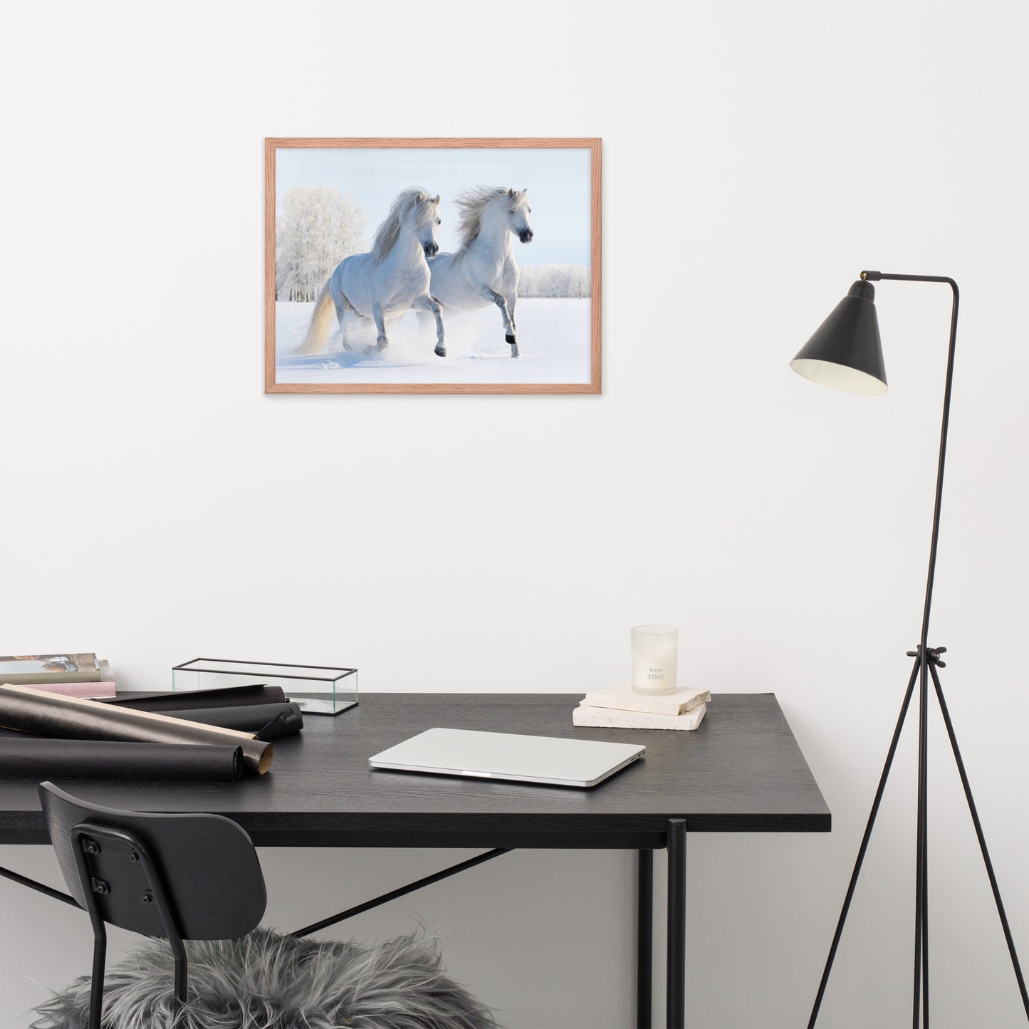 Framed Poster (Horse Wall Art Horizontal - Model 0013)