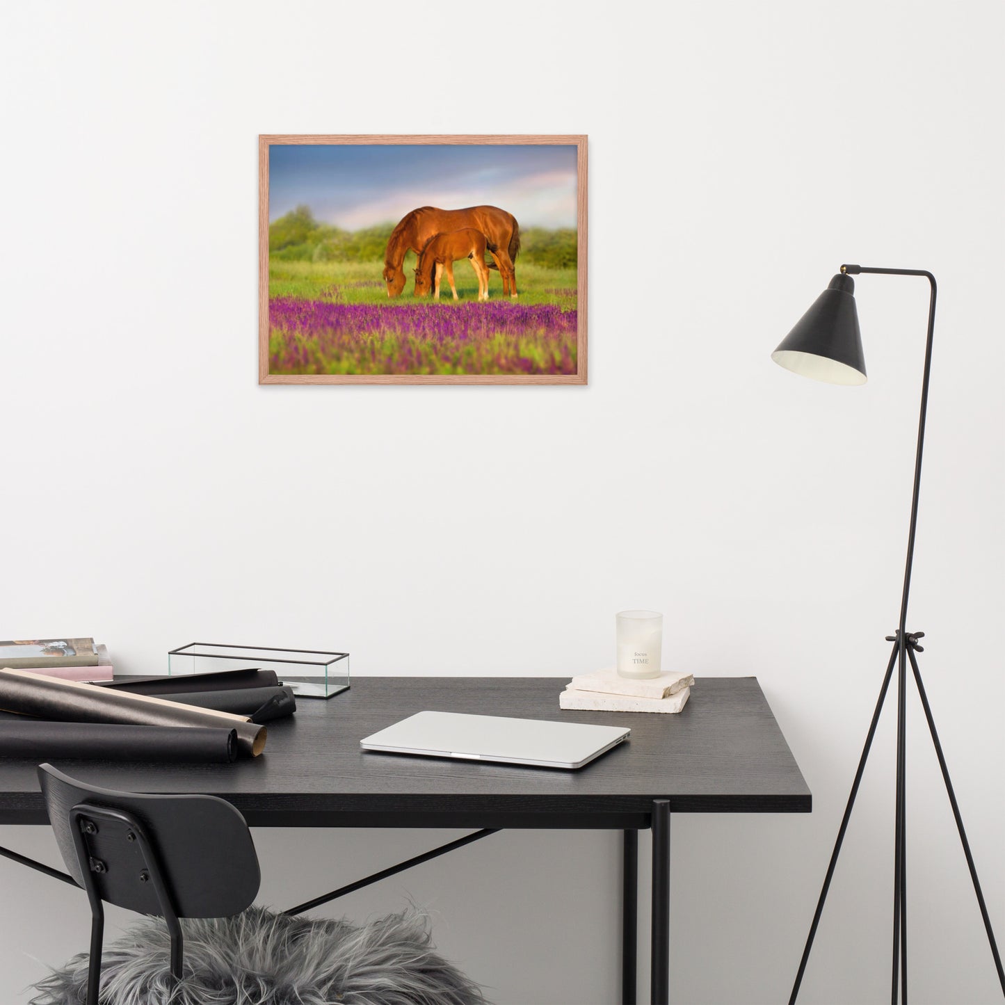 Framed Poster (Horse Wall Art Horizontal - Model 0016)