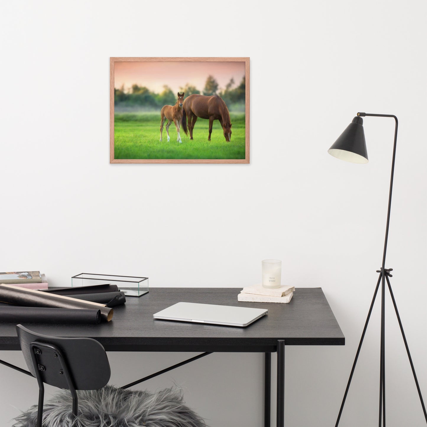 Framed Poster (Horse Wall Art Horizontal - Model 0017)