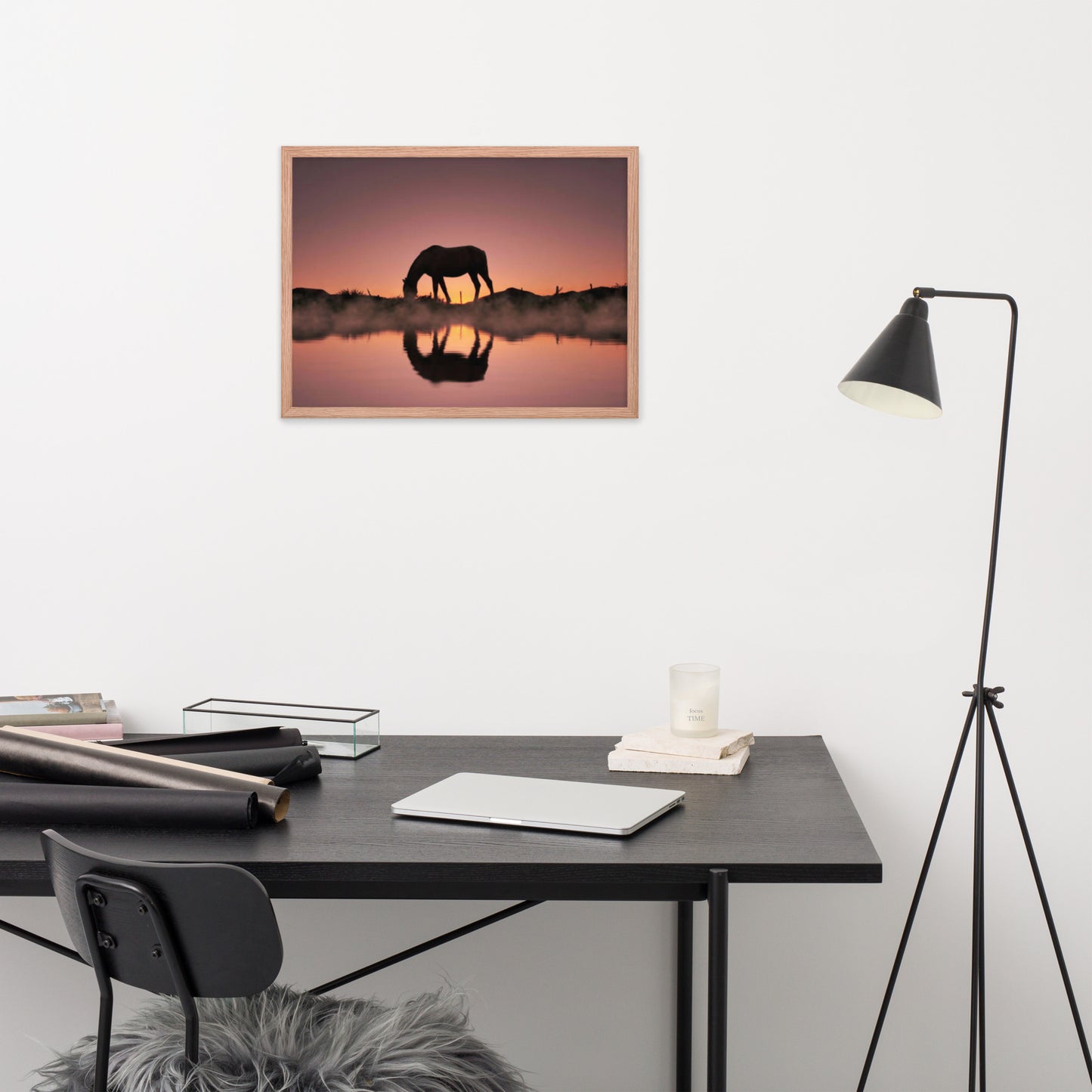 Framed Poster (Horse Wall Art Horizontal - Model 0020)