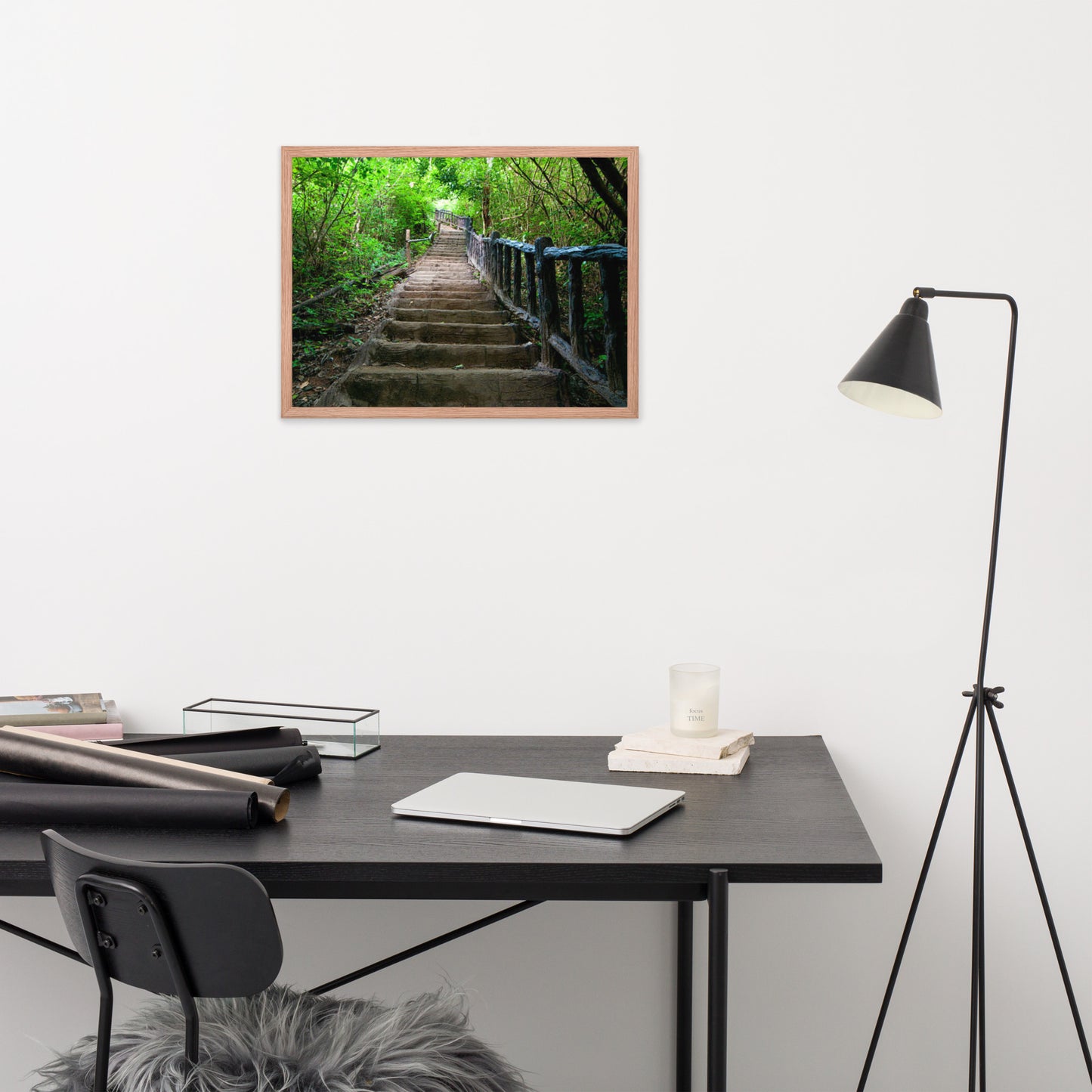 Scenic Nature View Framed Poster Wall Art (Horizontal Model 006)