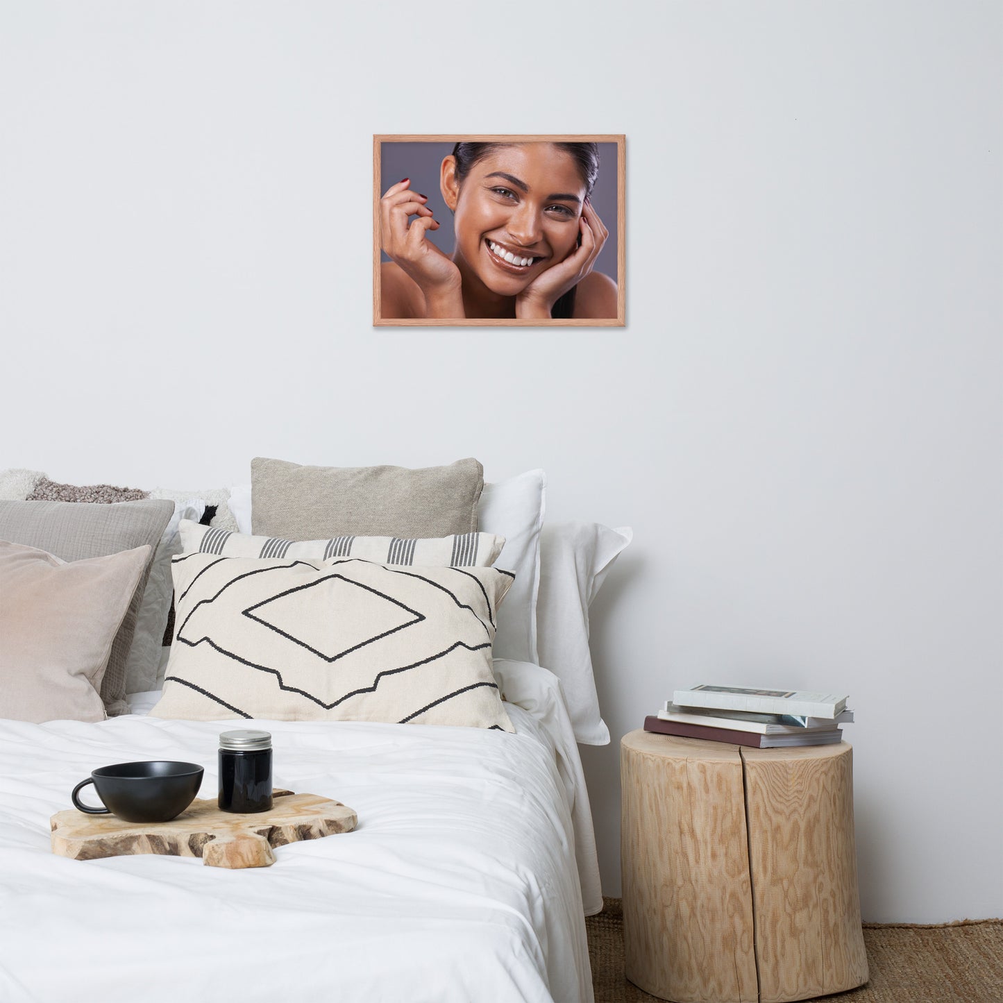 Smiles + Laughter = Priceless. Framed Poster Wall Art (Horizontal Model 0013)