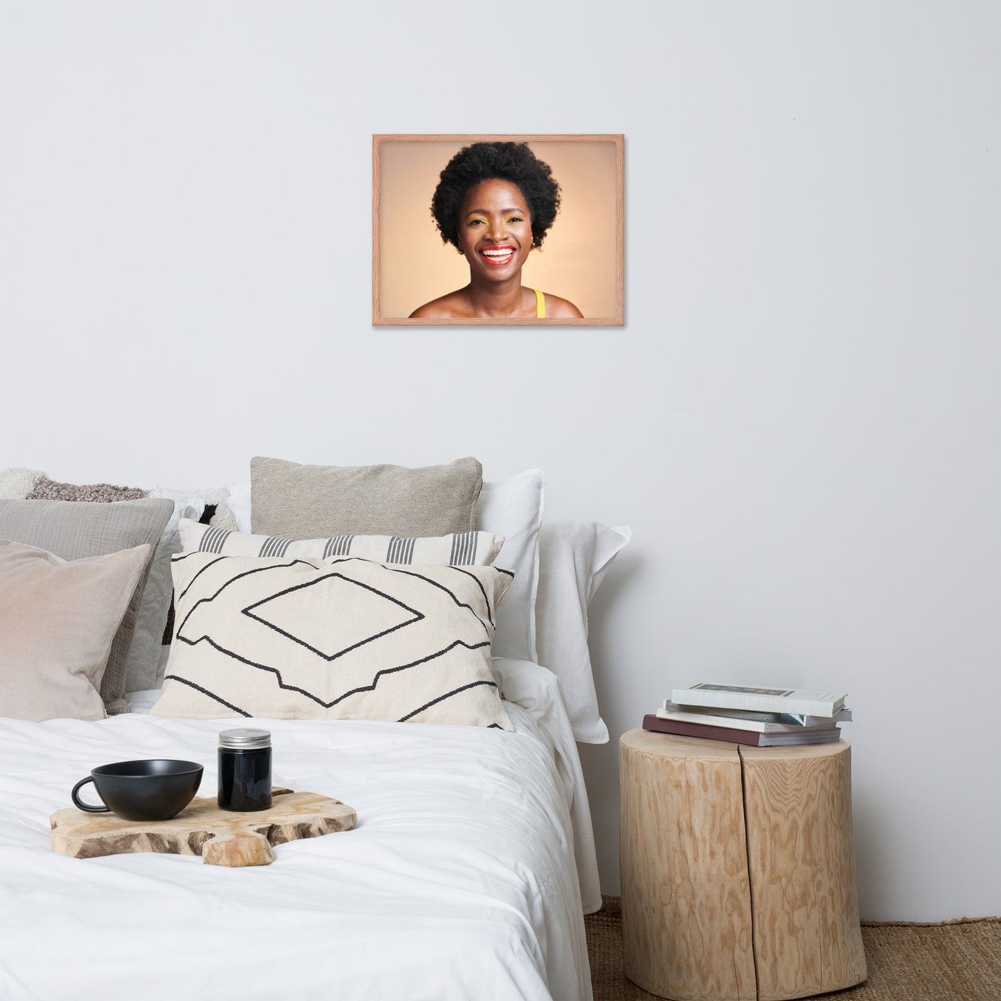 Smiles + Laughter = Priceless. Framed Poster Wall Art (Horizontal Model 0025)