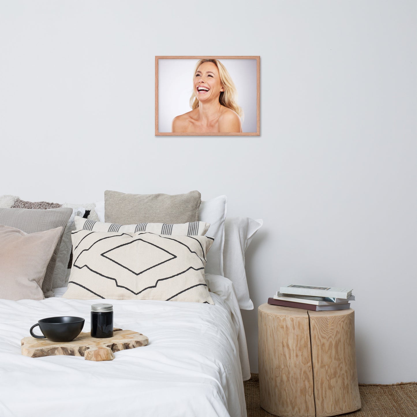 Smiles + Laughter = Priceless. Framed Poster Wall Art (Horizontal Model 0033)