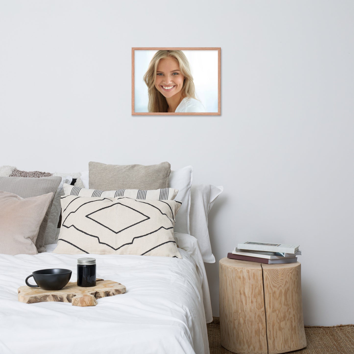 Smiles + Laughter = Priceless. Framed Poster Wall Art (Horizontal Model 0037)