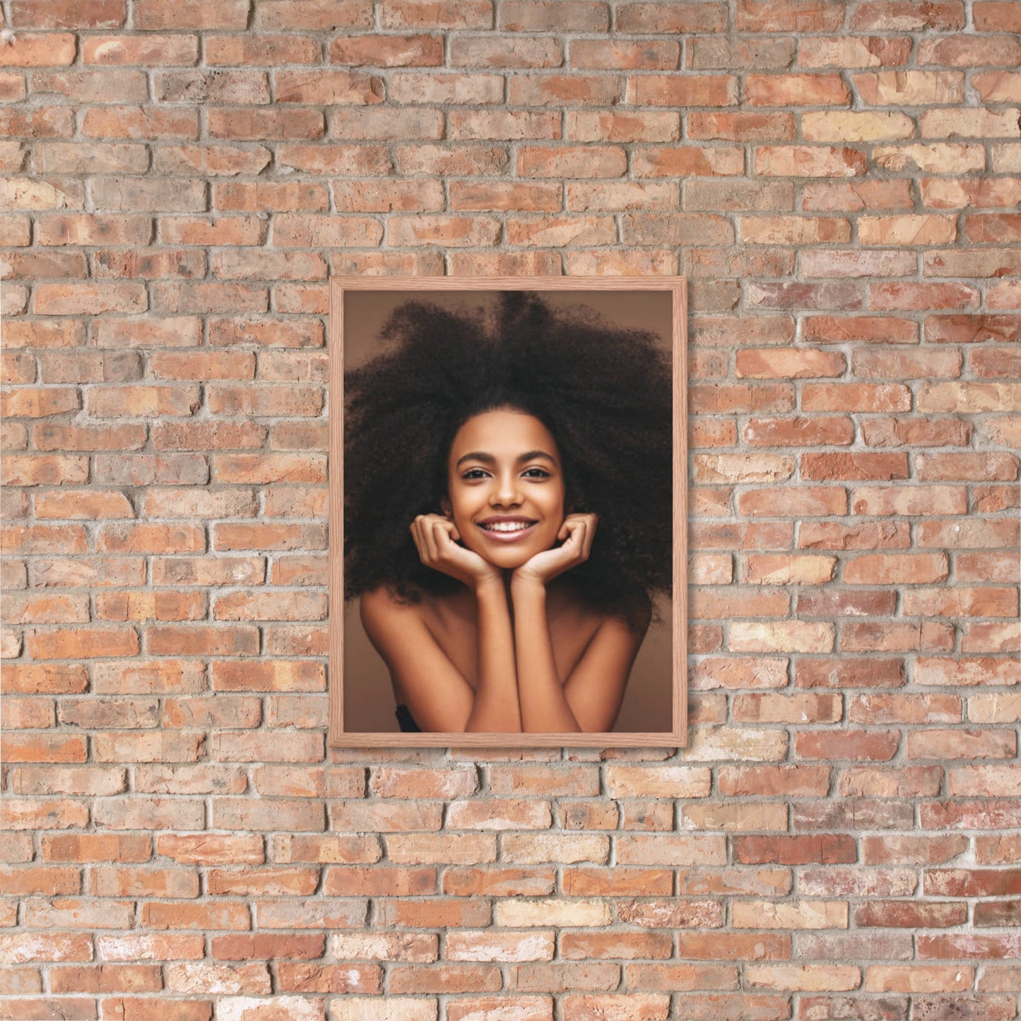 Framed Poster Wall Art Vertical: Priceless Smiles and Laughter (Print Model 0057)