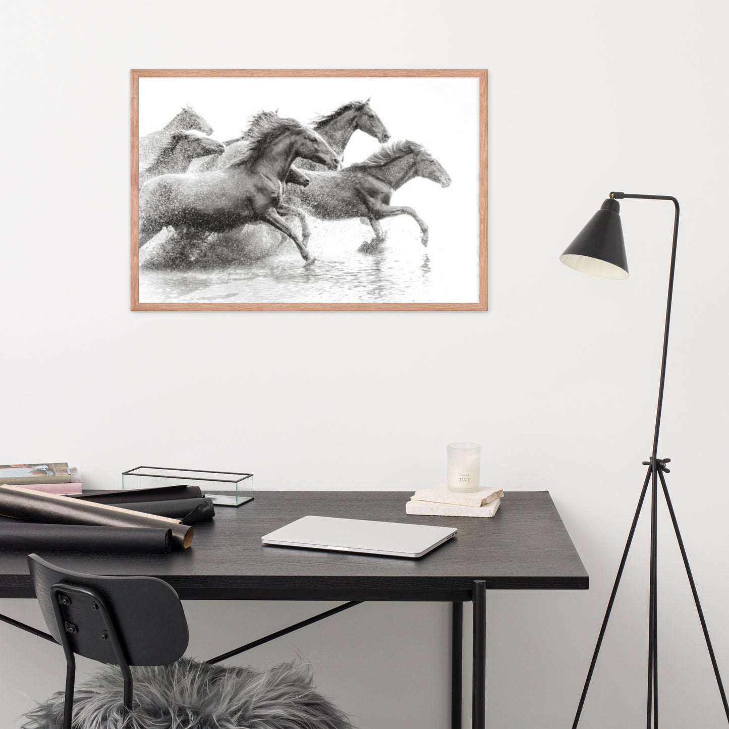 Framed Poster (Horse Wall Art Horizontal - Model 002)