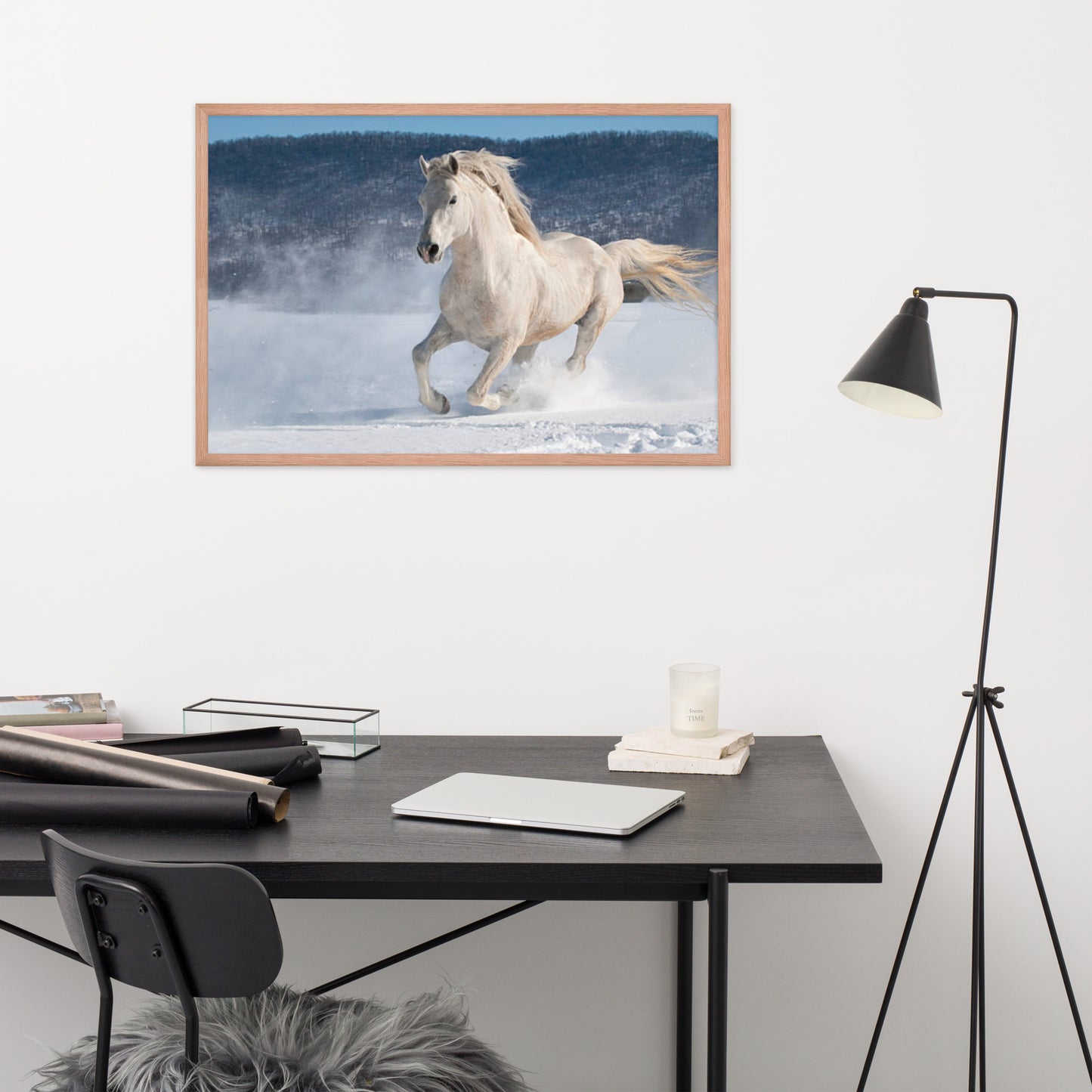 Framed Poster (Horse Wall Art Horizontal - Model 0012)