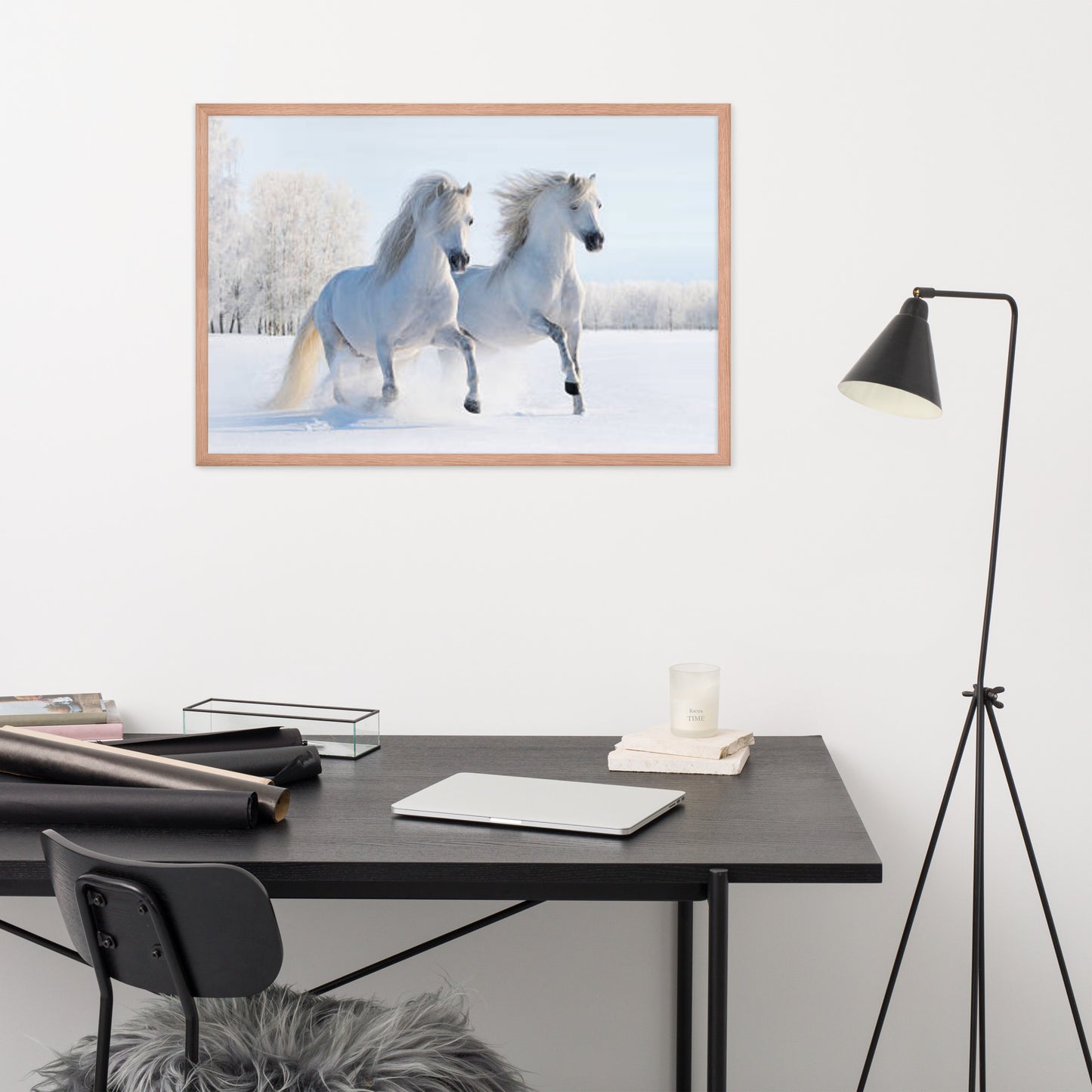 Framed Poster (Horse Wall Art Horizontal - Model 0013)