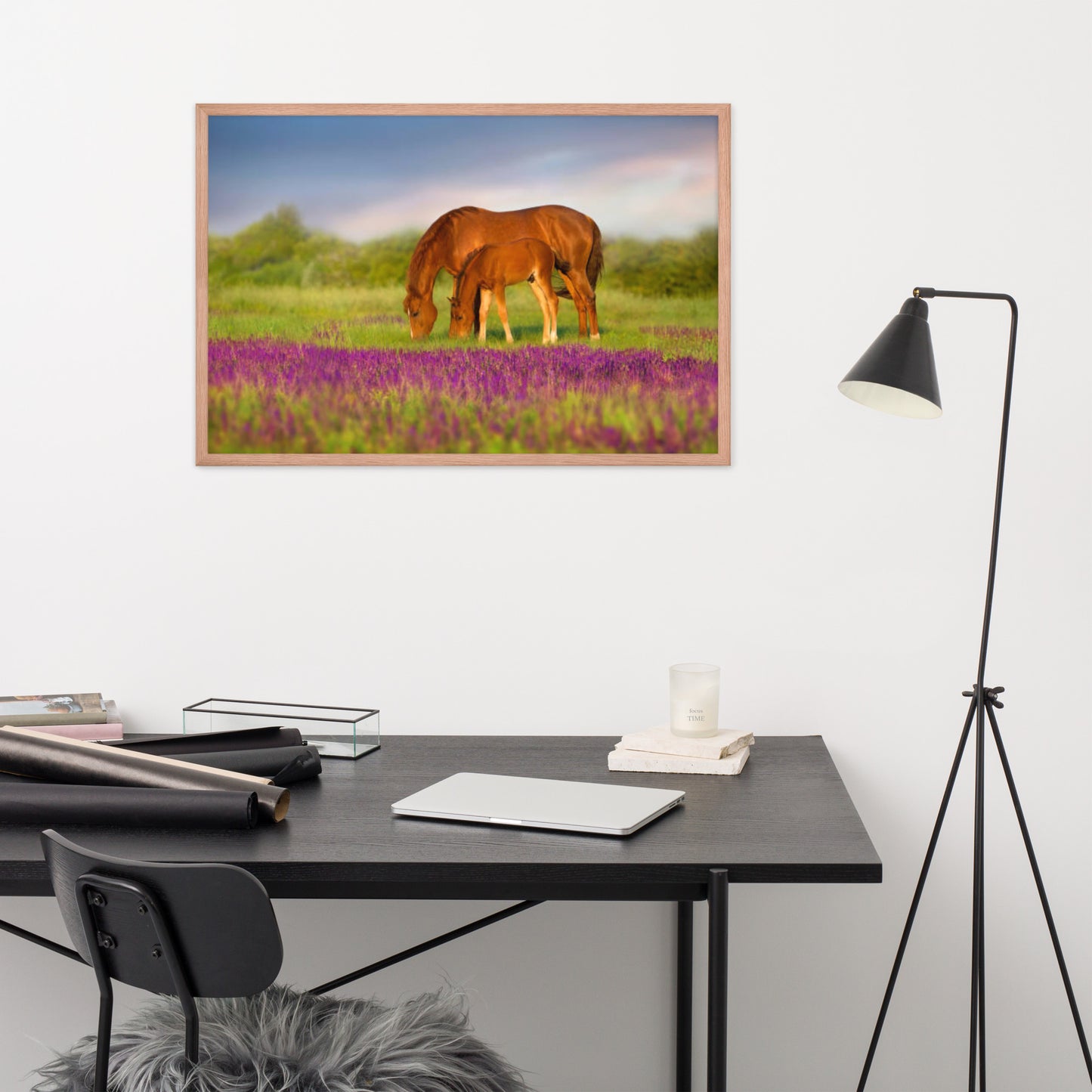 Framed Poster (Horse Wall Art Horizontal - Model 0016)