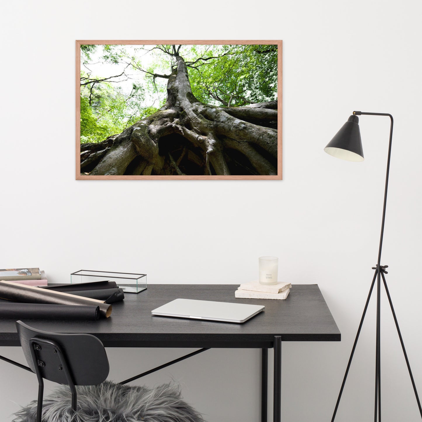 Scenic Nature View Framed Poster Wall Art (Horizontal Model 001)