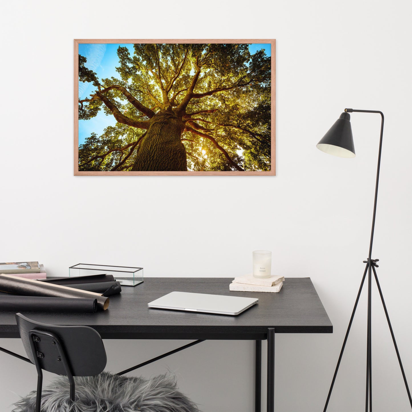 Scenic Nature View Framed Poster Wall Art (Horizontal Model 003)