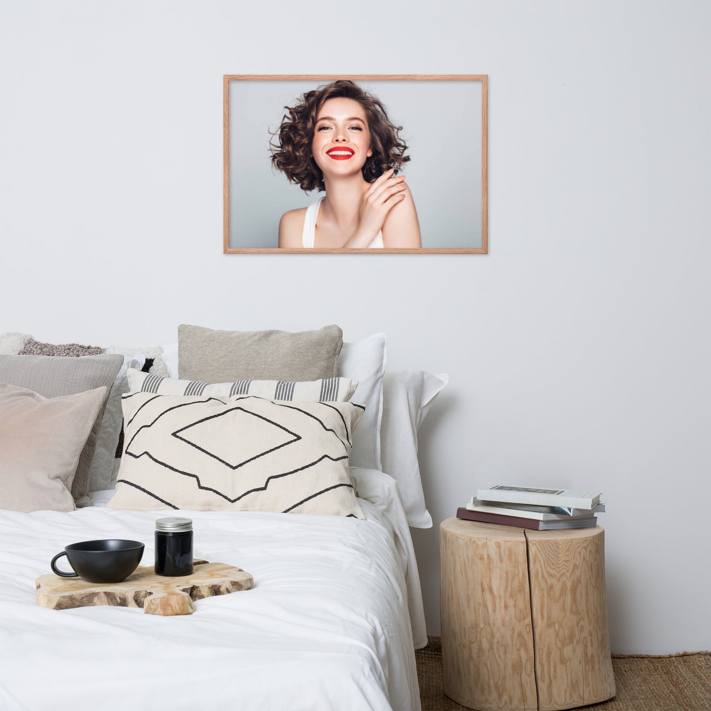 Smiles + Laughter = Priceless. Framed Poster Wall Art (Horizontal Model 0018)