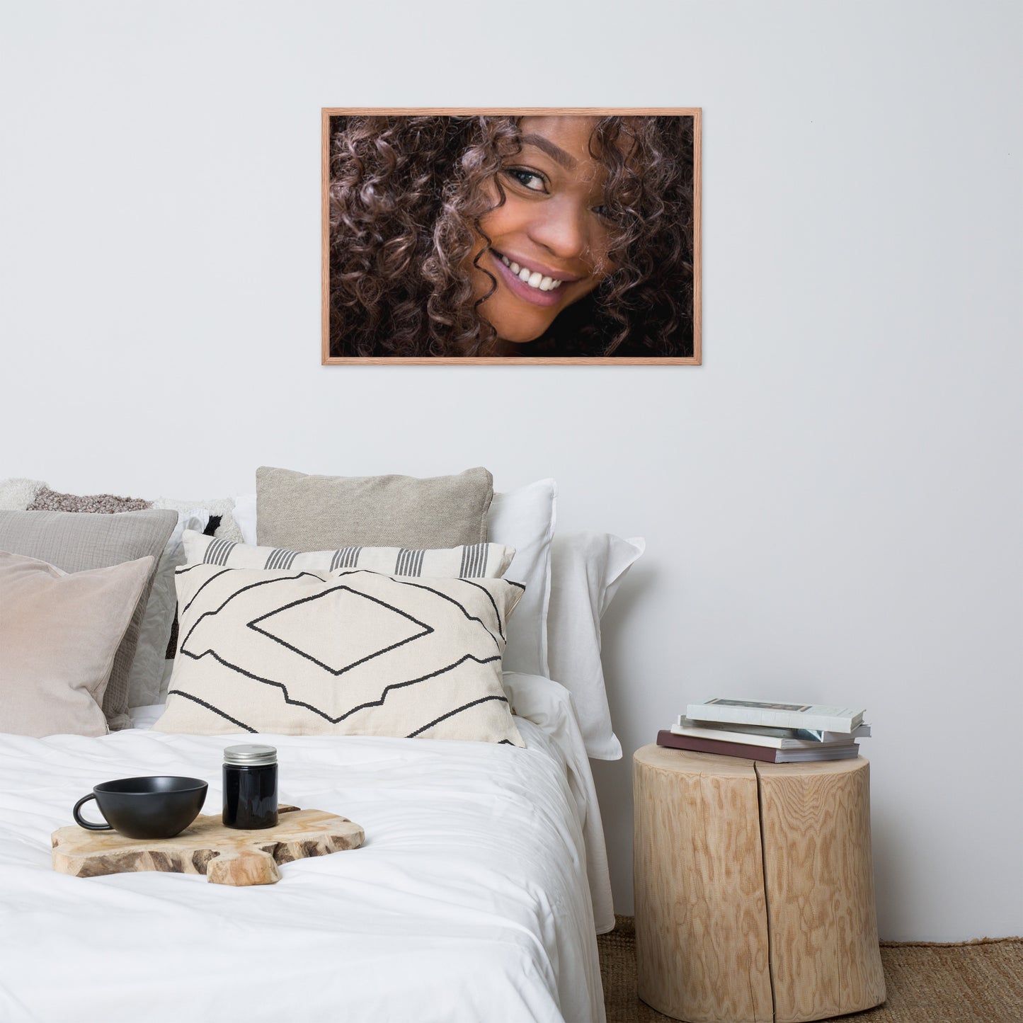 Smiles + Laughter = Priceless. Framed Poster Wall Art (Horizontal Model 0020)