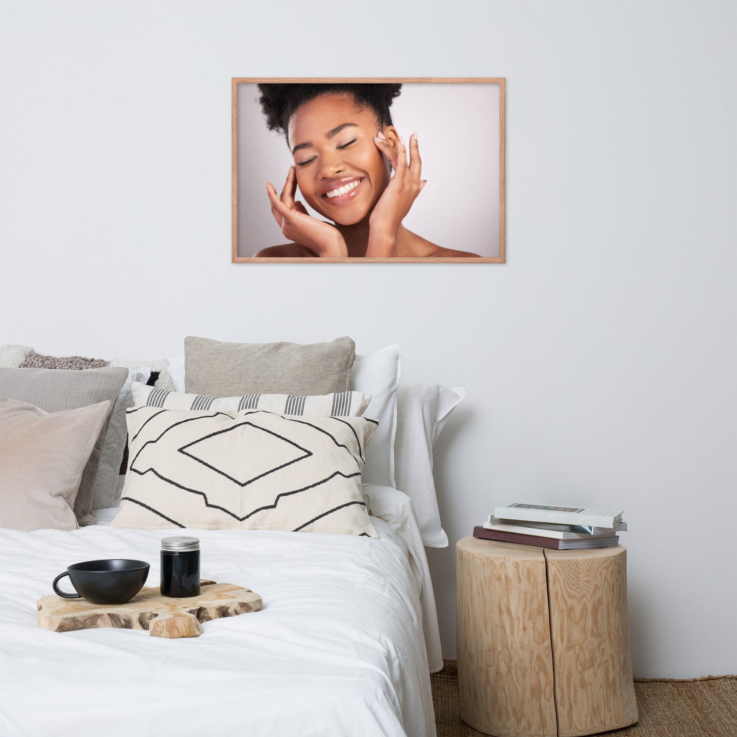 Smiles + Laughter = Priceless. Framed Poster Wall Art (Horizontal Model 0022)