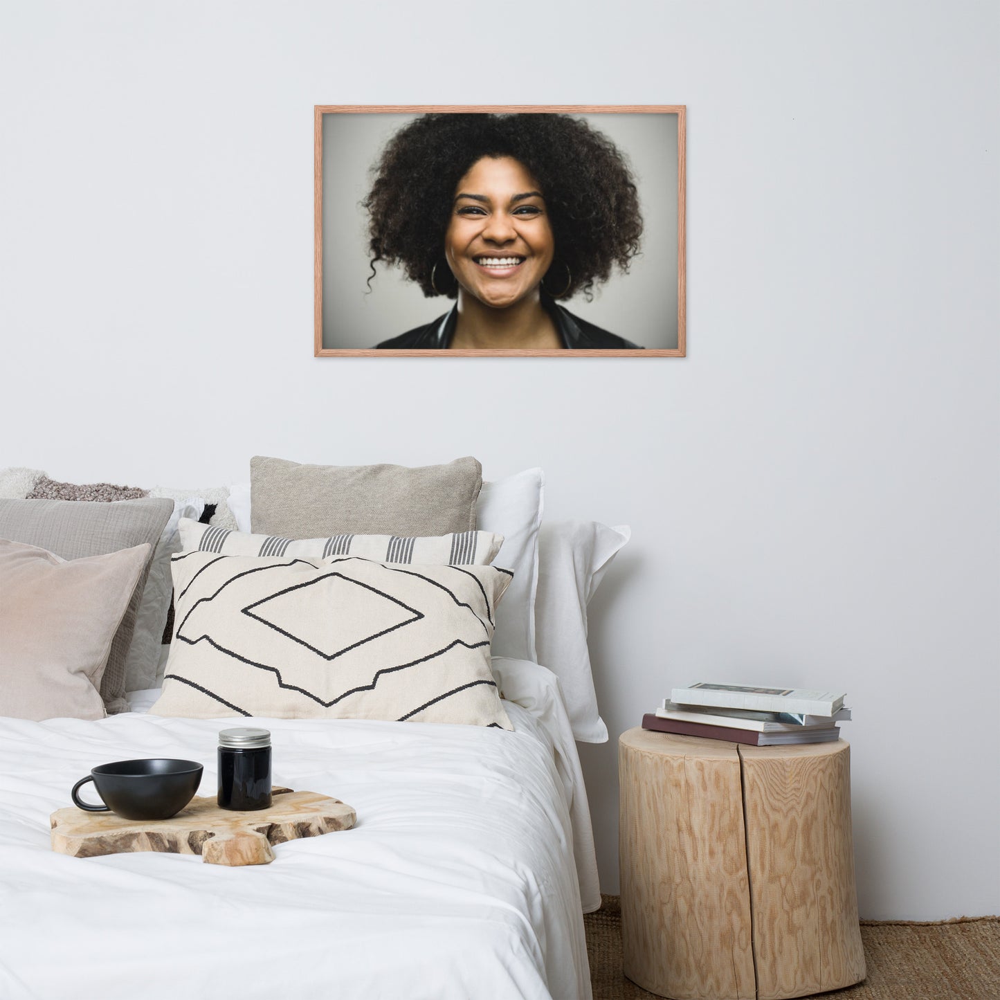 Smiles + Laughter = Priceless. Framed Poster Wall Art (Horizontal Model 0028)