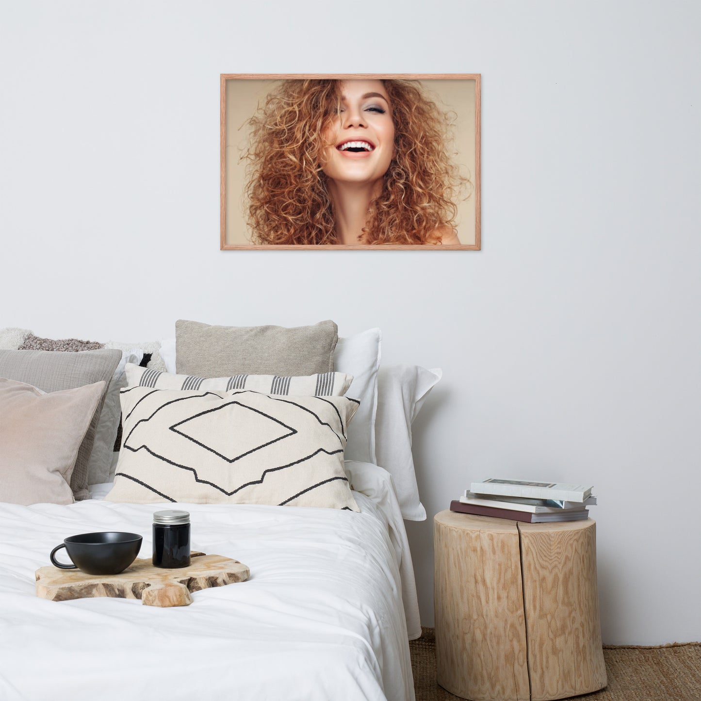 Smiles + Laughter = Priceless. Framed Poster Wall Art (Horizontal Model 0034)