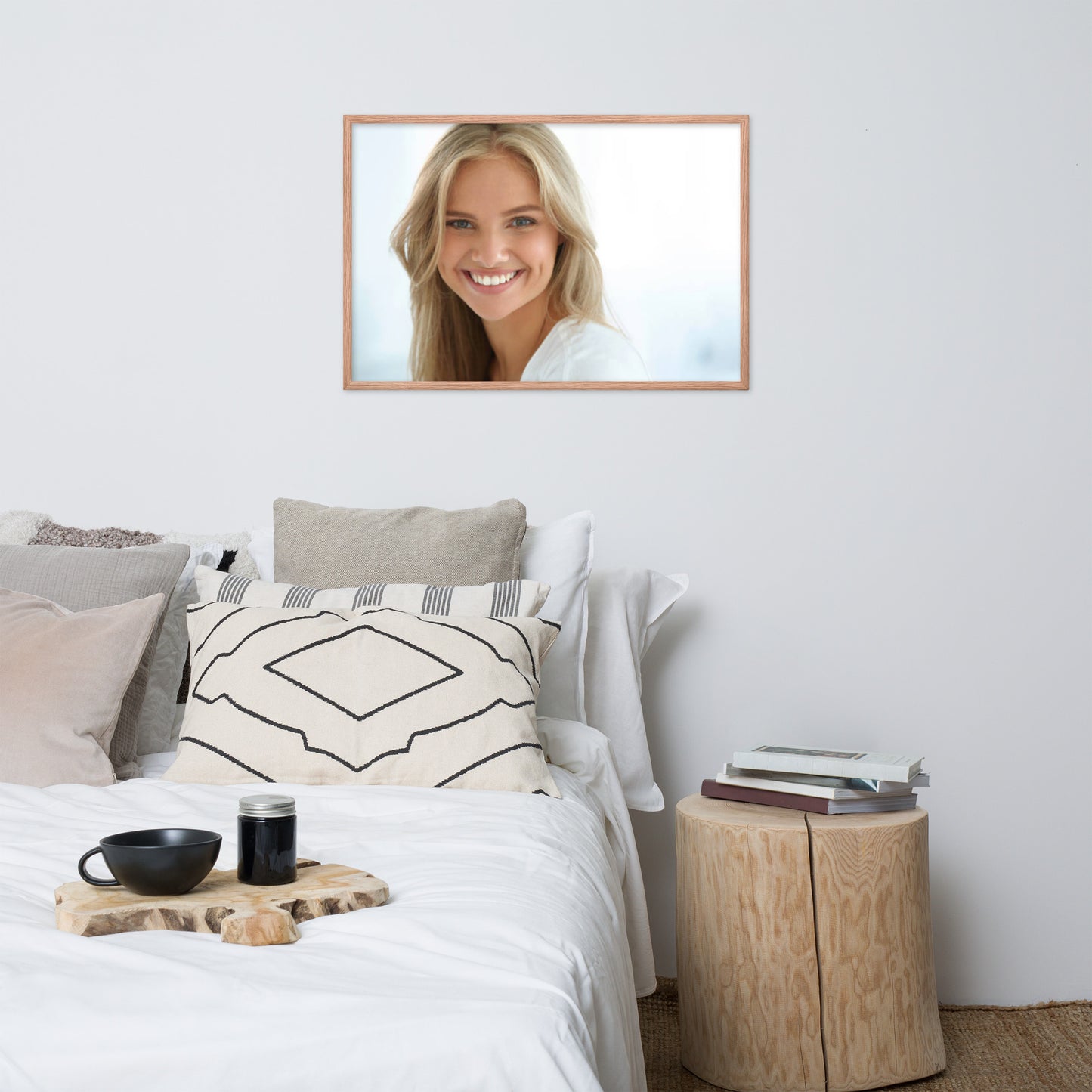 Smiles + Laughter = Priceless. Framed Poster Wall Art (Horizontal Model 0037)