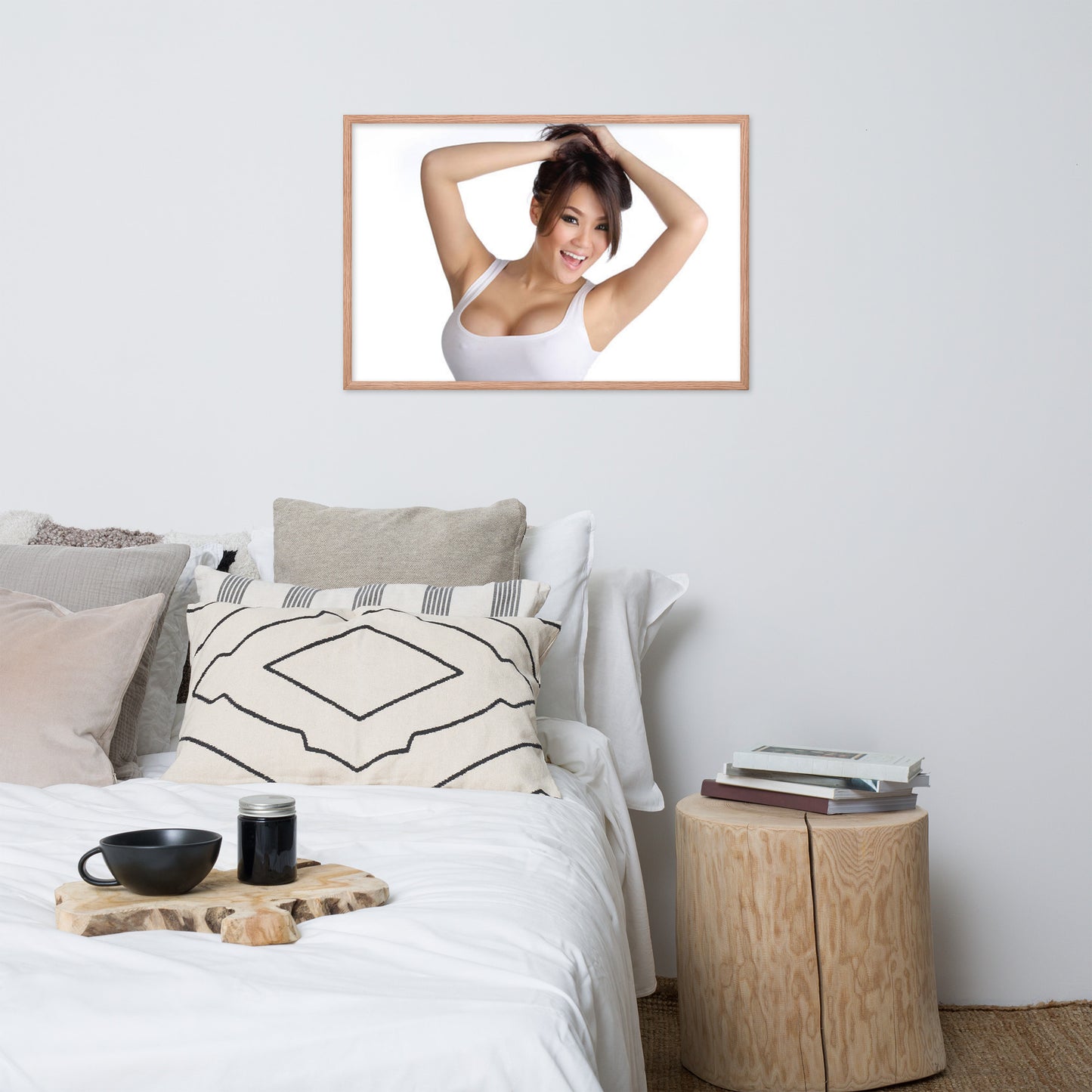 Smiles + Laughter = Priceless. Framed Poster Wall Art (Horizontal Model 0048)