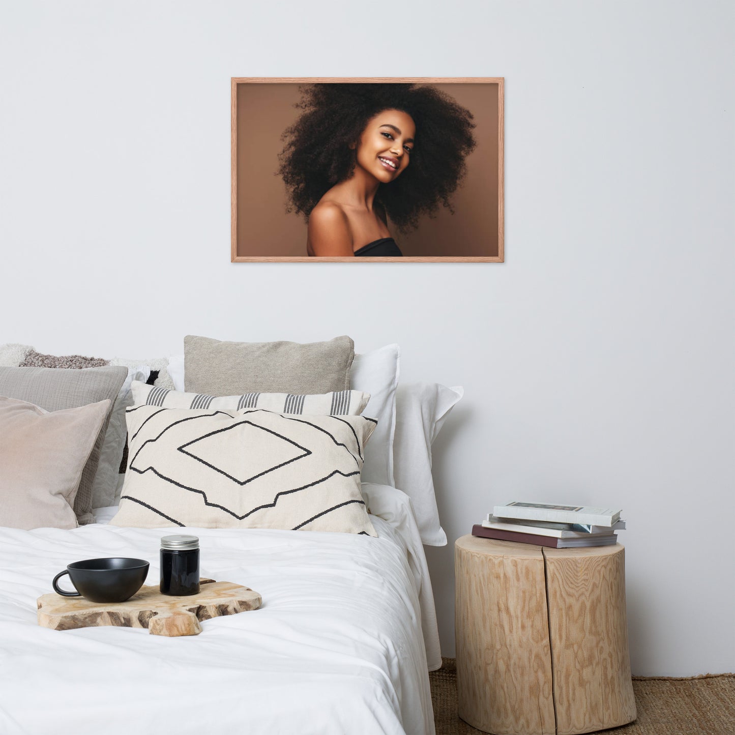 Smiles + Laughter = Priceless. Framed Poster Wall Art (Horizontal Model 0059)